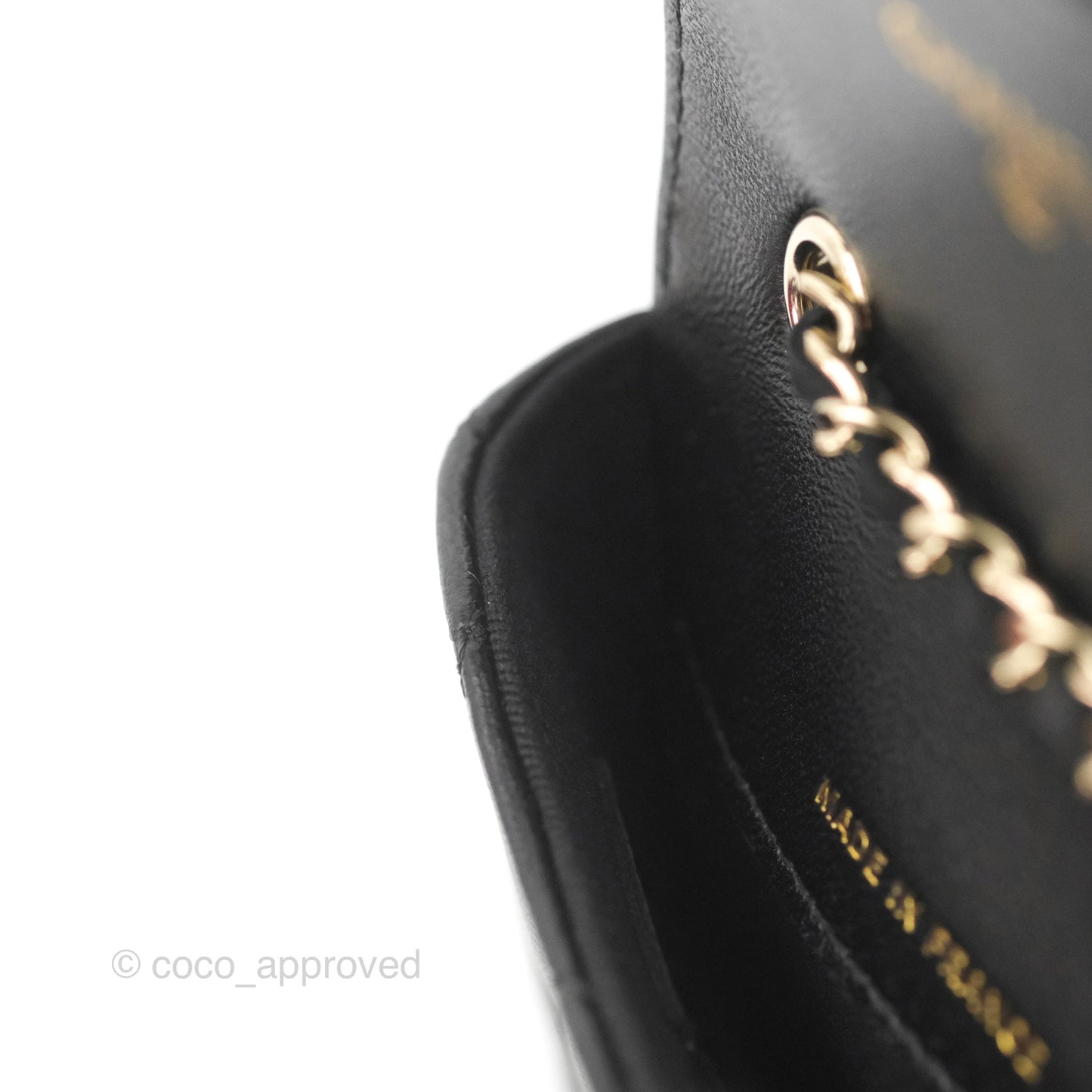 Chanel Bow Chain Belt Bag Black Lambskin Gold Hardware