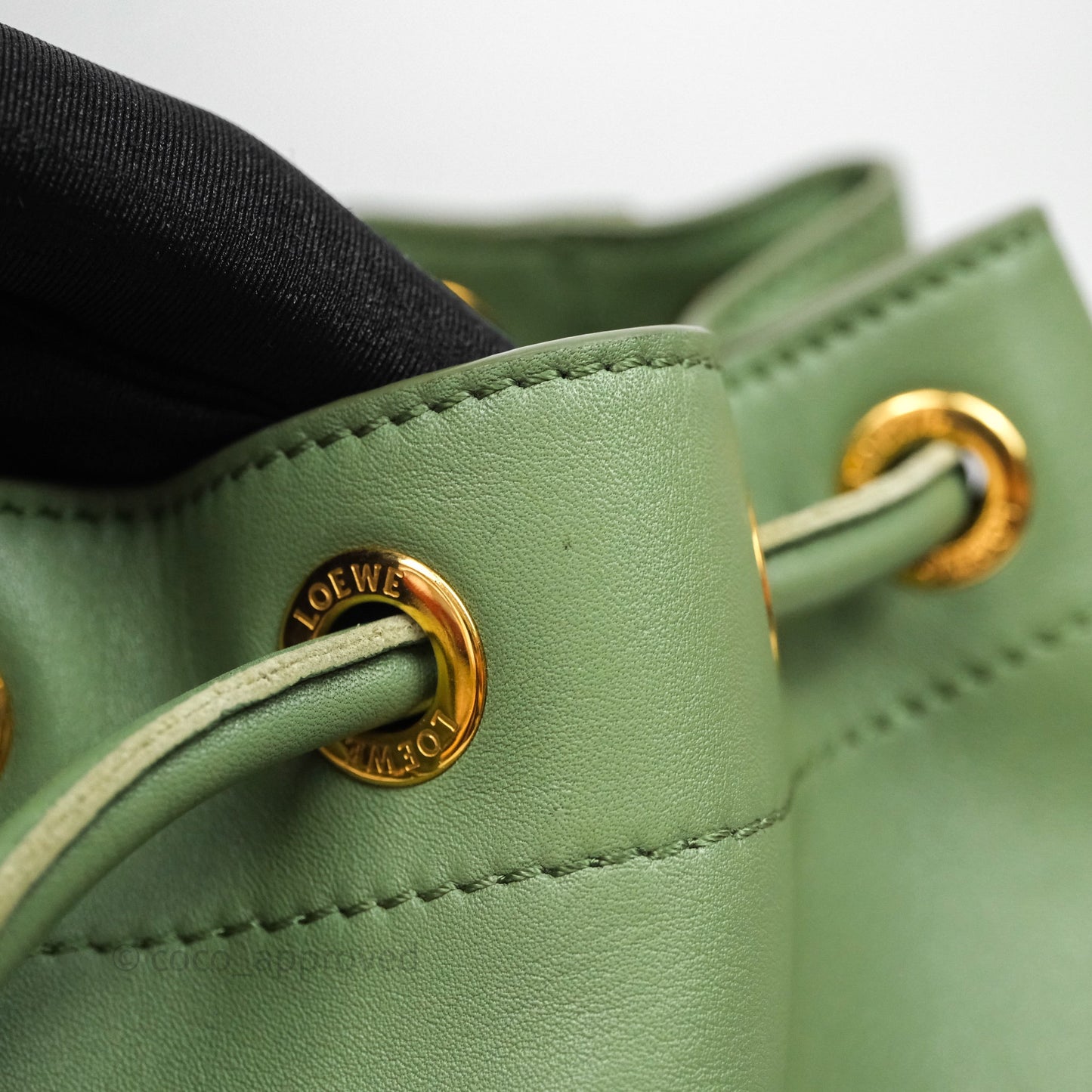 Loewe Sailor Backpack Green Gold Hardware
