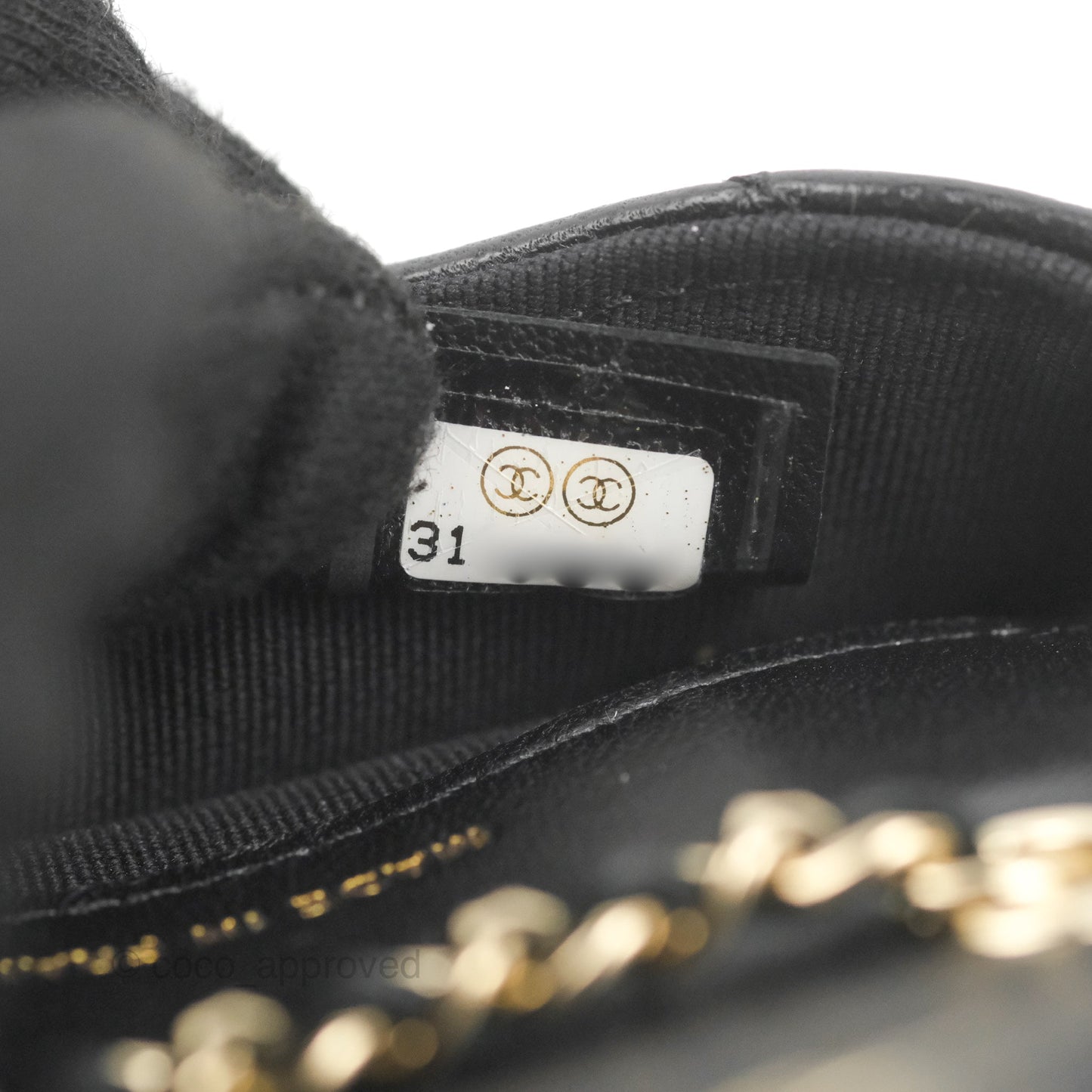 Chanel Bow Chain Belt Bag Black Lambskin Gold Hardware