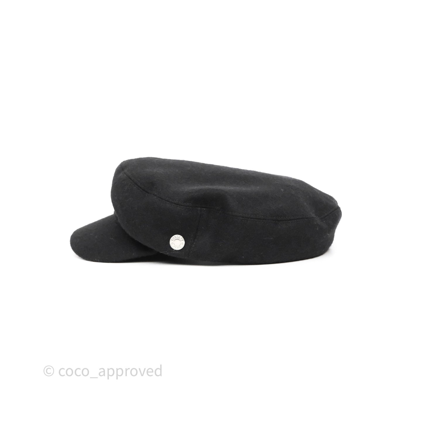 Hermès Dani Cap Black Wool Size 58