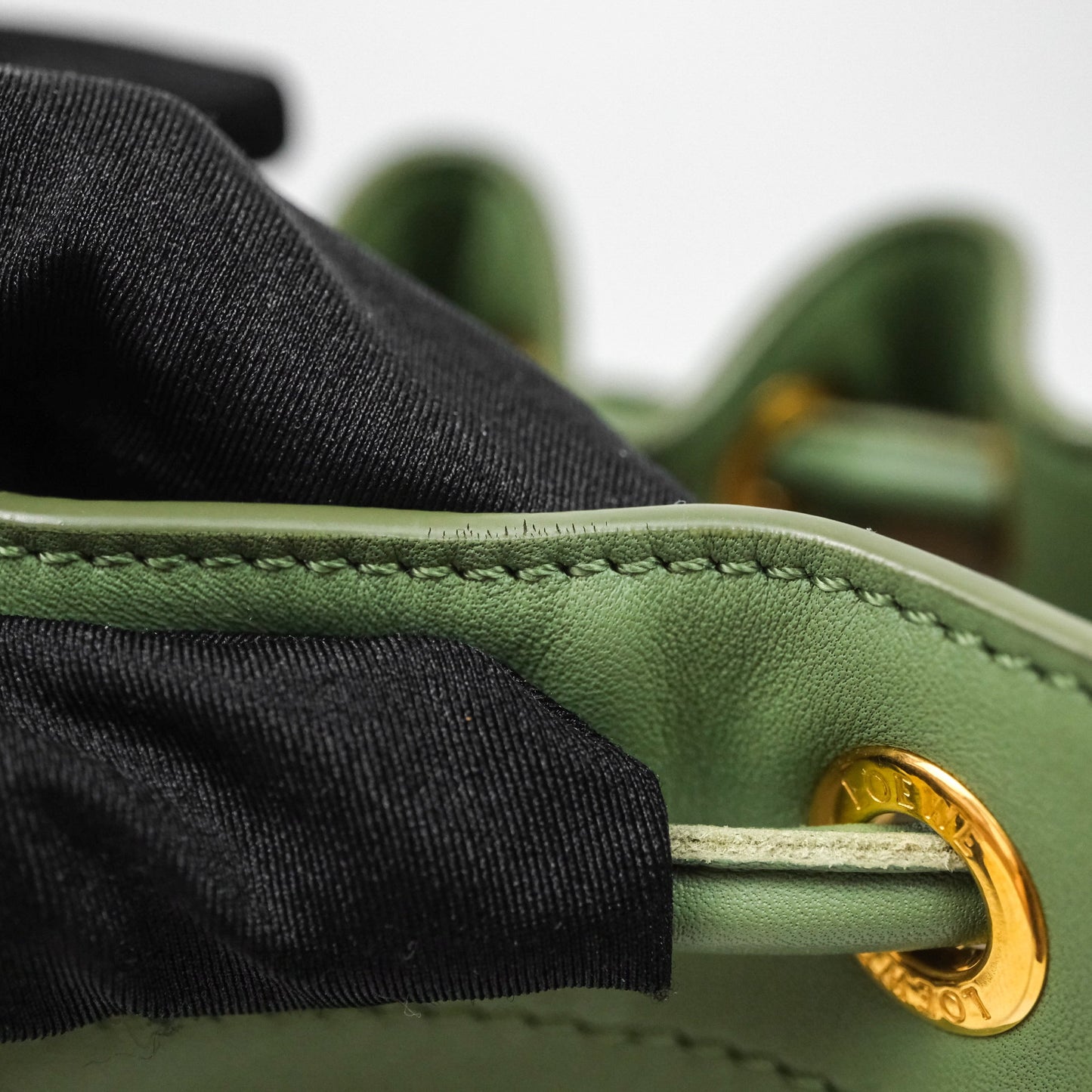 Loewe Sailor Backpack Green Gold Hardware