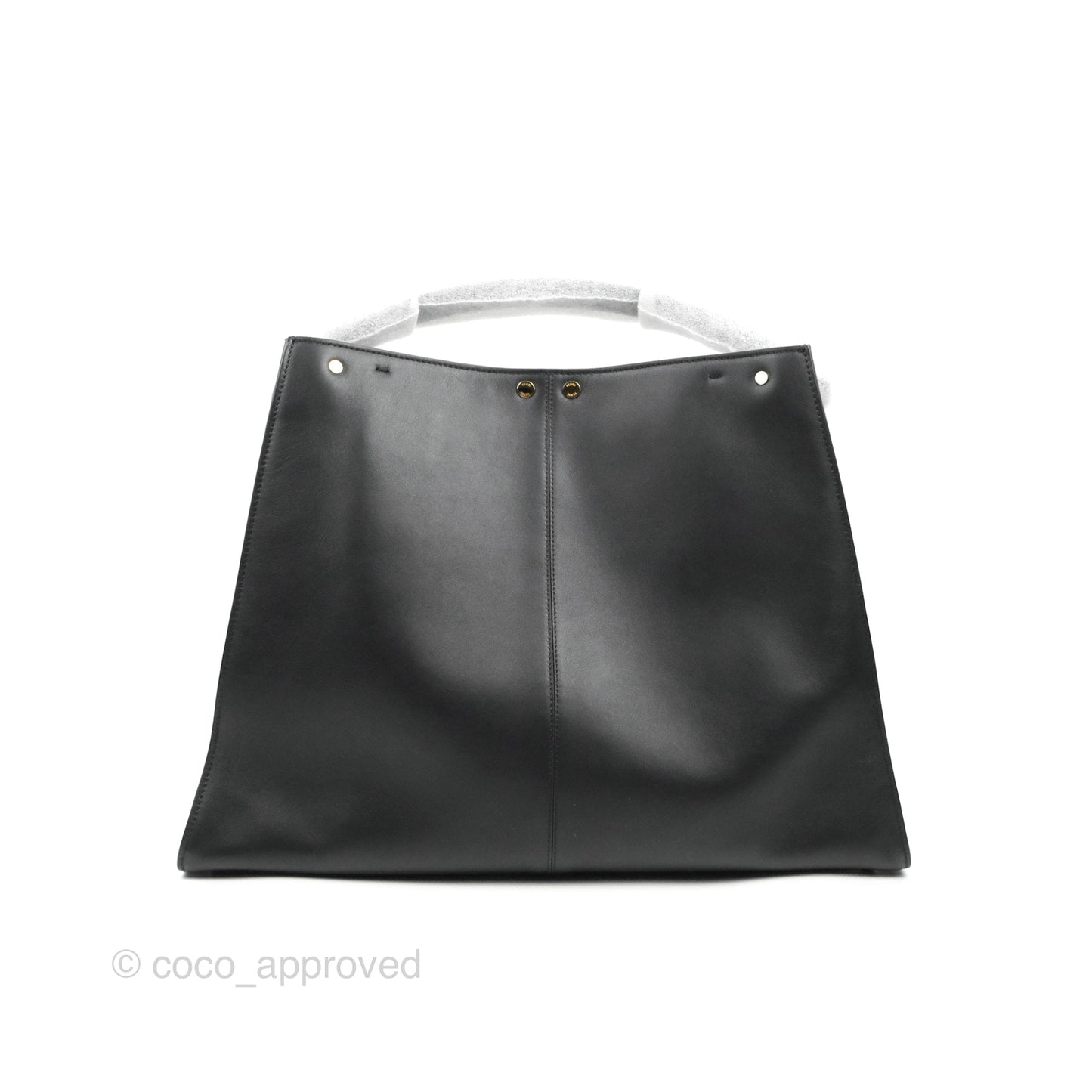 Fendi Large Peekaboo X-Lite Black Calfskin Gold Hardware