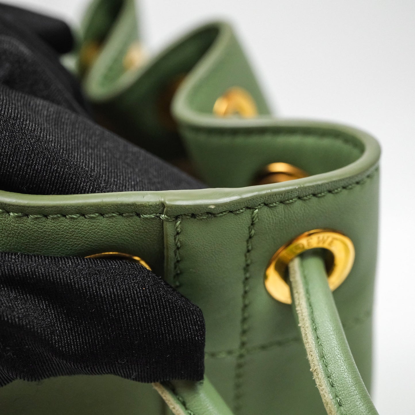 Loewe Sailor Backpack Green Gold Hardware