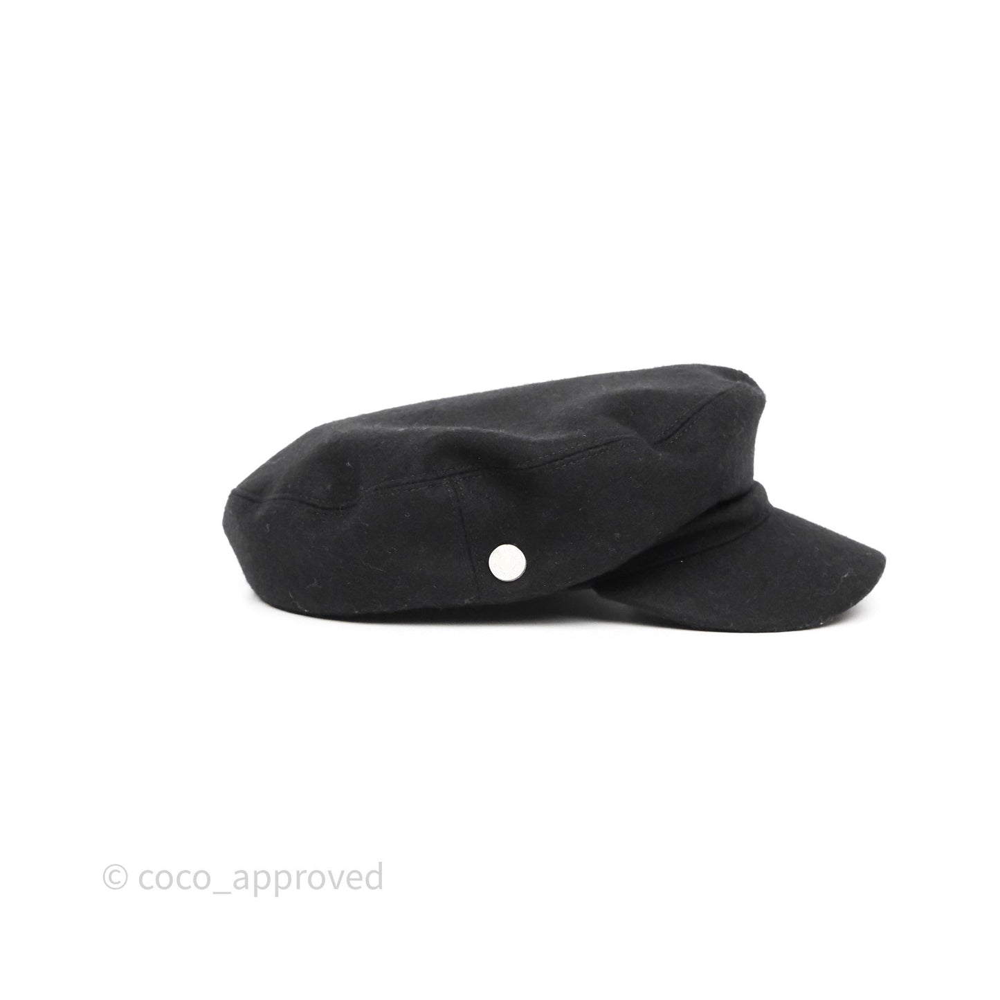 Hermès Dani Cap Black Wool Size 58