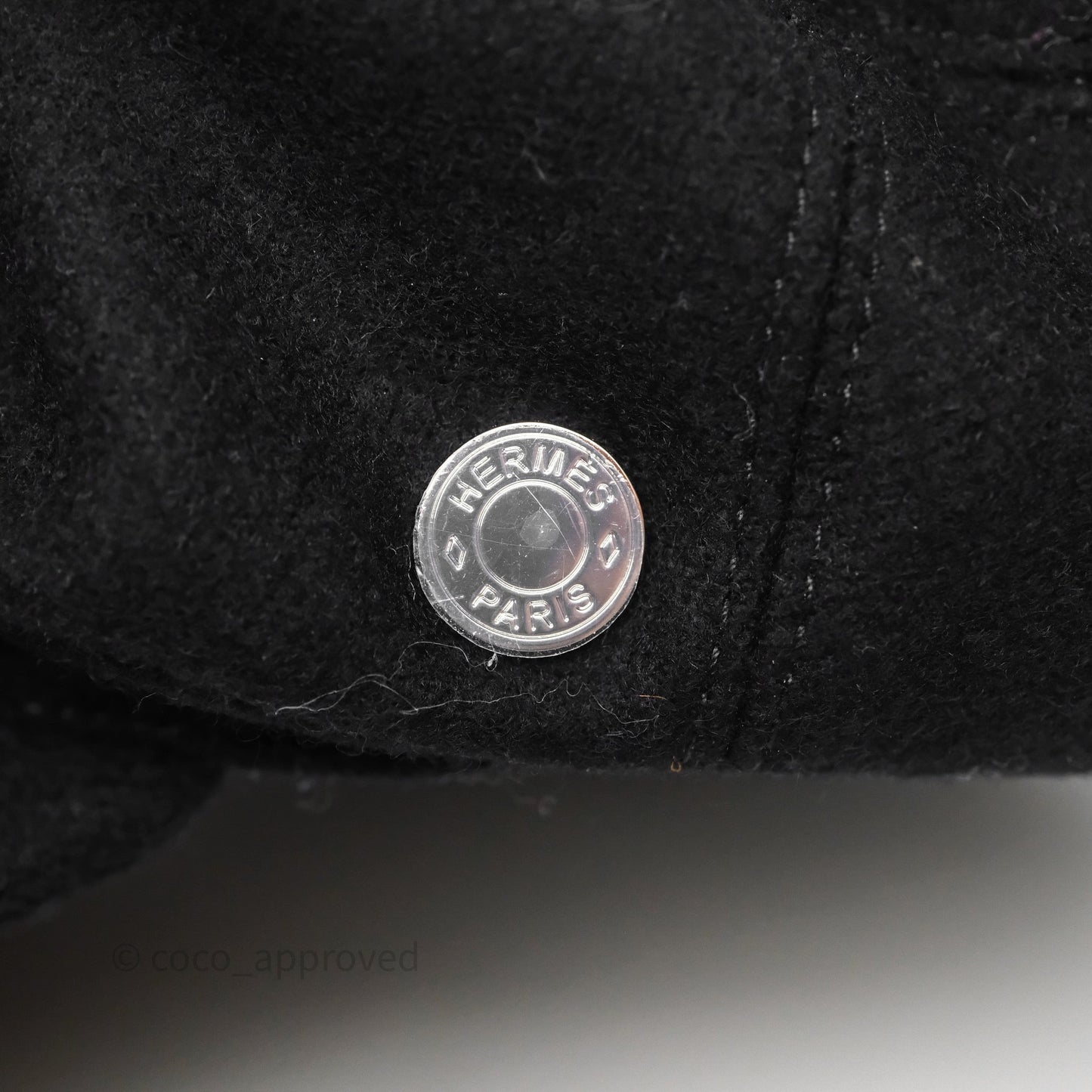 Hermès Dani Cap Black Wool Size 58