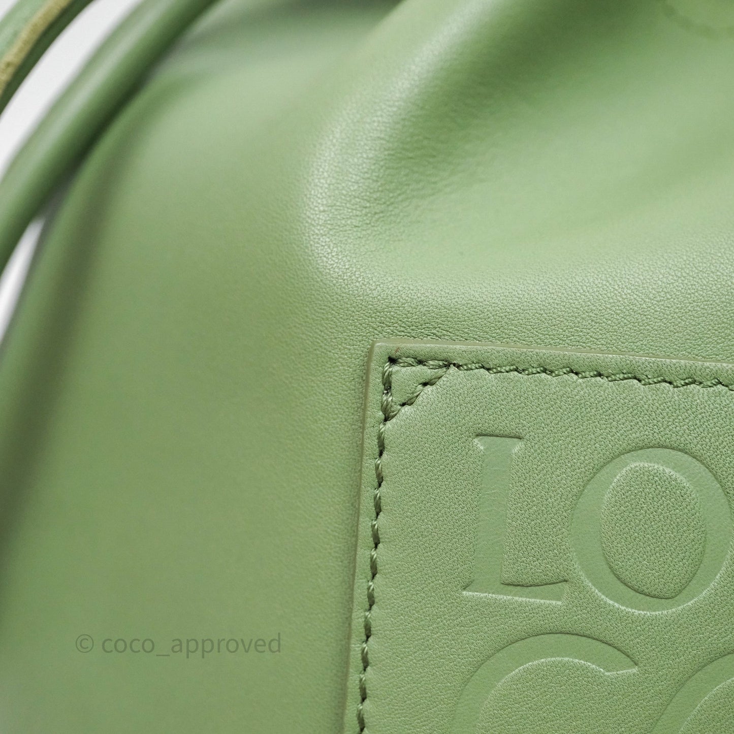 Loewe Sailor Backpack Green Gold Hardware