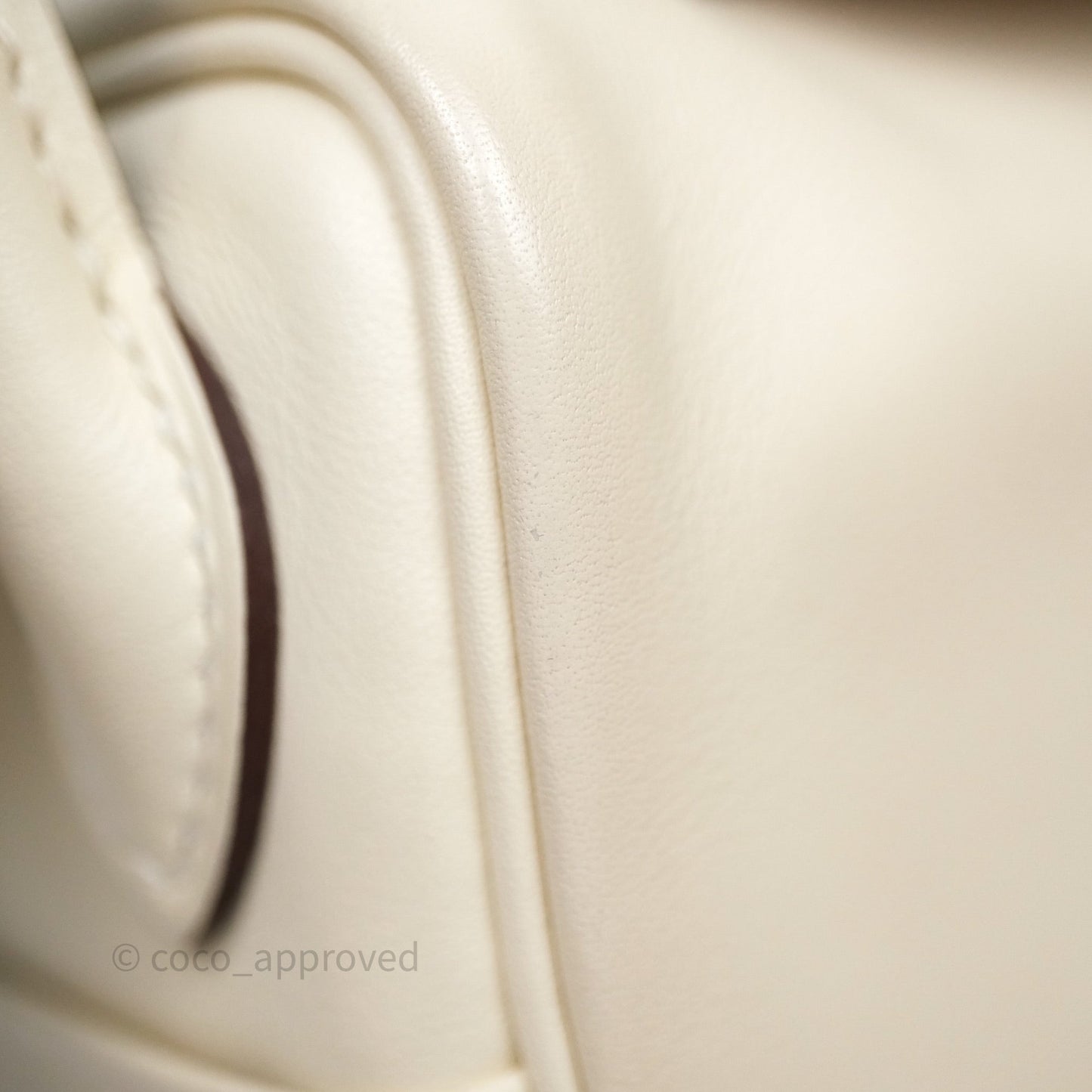 Hermes Mini Lindy Veau Swift Nata I2/ Sesame 2S Palladium Hardware