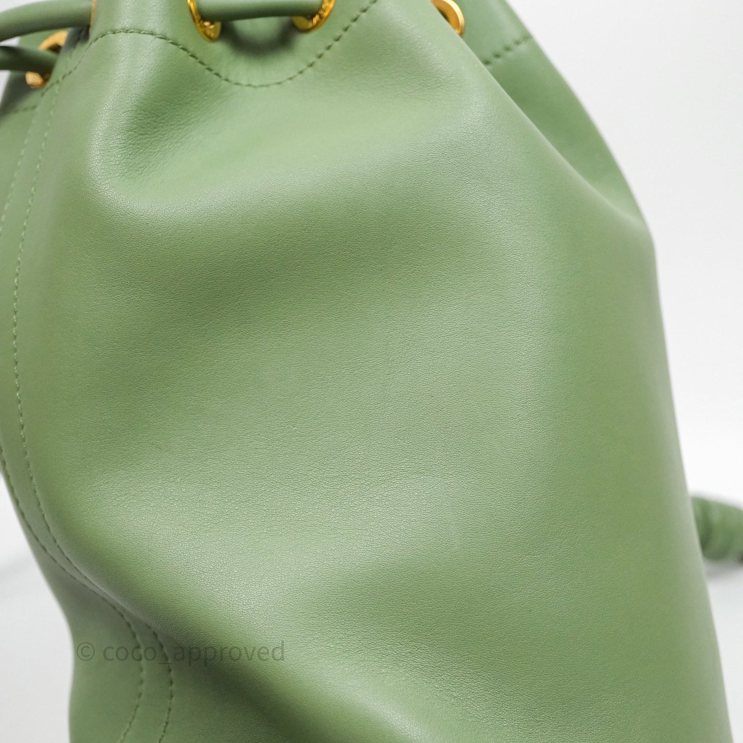 Loewe Sailor Backpack Green Gold Hardware