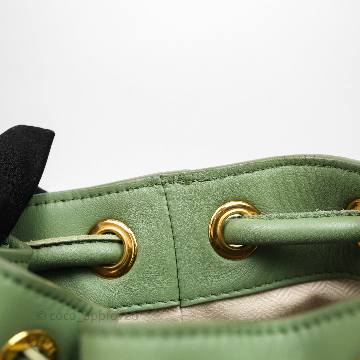 Loewe Sailor Backpack Green Gold Hardware