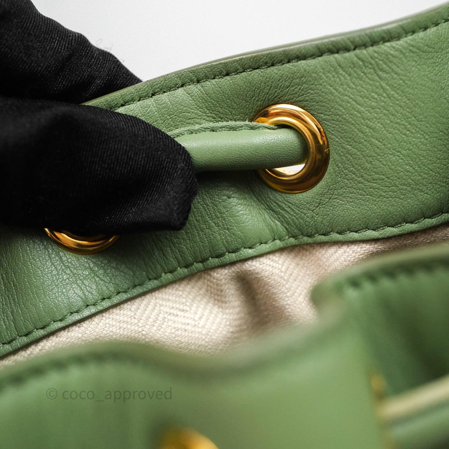 Loewe Sailor Backpack Green Gold Hardware