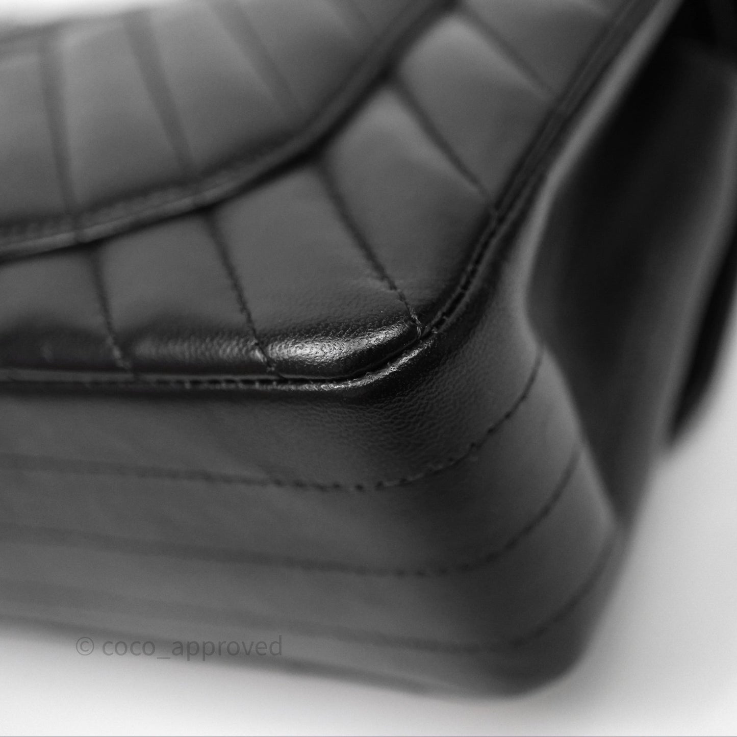 Chanel Small Flap Chevron Black lambskin Silver Hardware