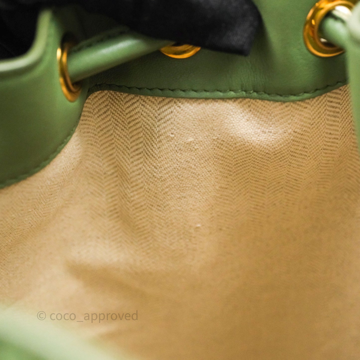 Loewe Sailor Backpack Green Gold Hardware