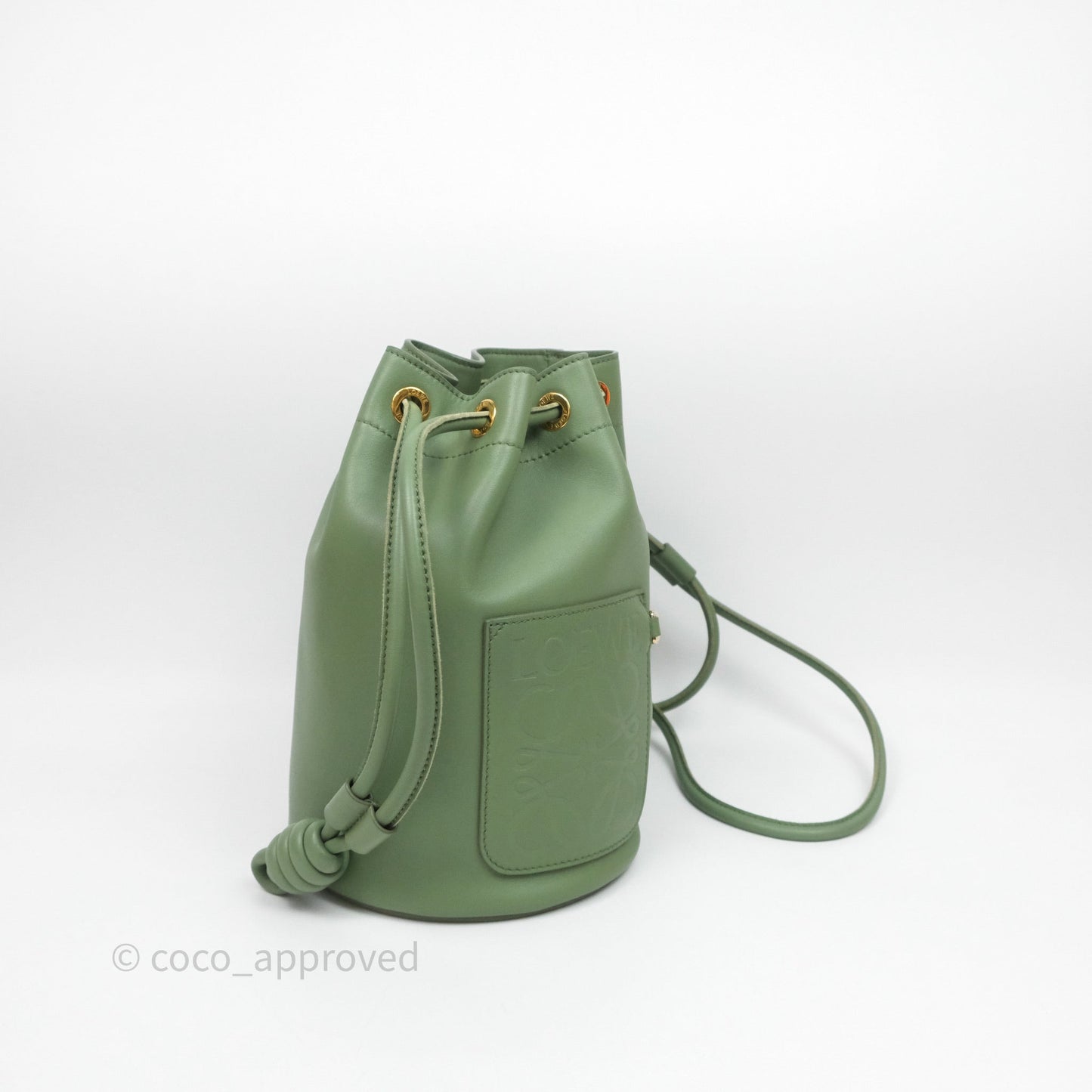 Loewe Sailor Backpack Green Gold Hardware