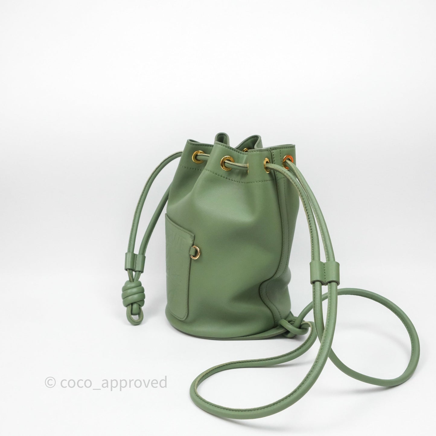 Loewe Sailor Backpack Green Gold Hardware