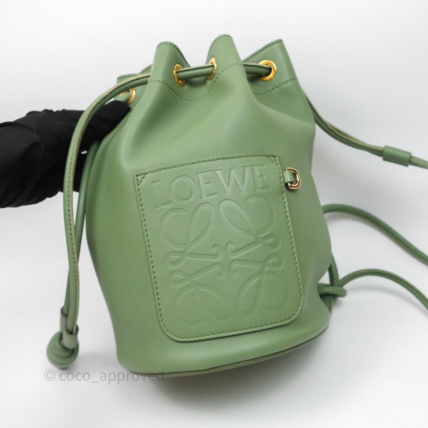 Loewe Sailor Backpack Green Gold Hardware