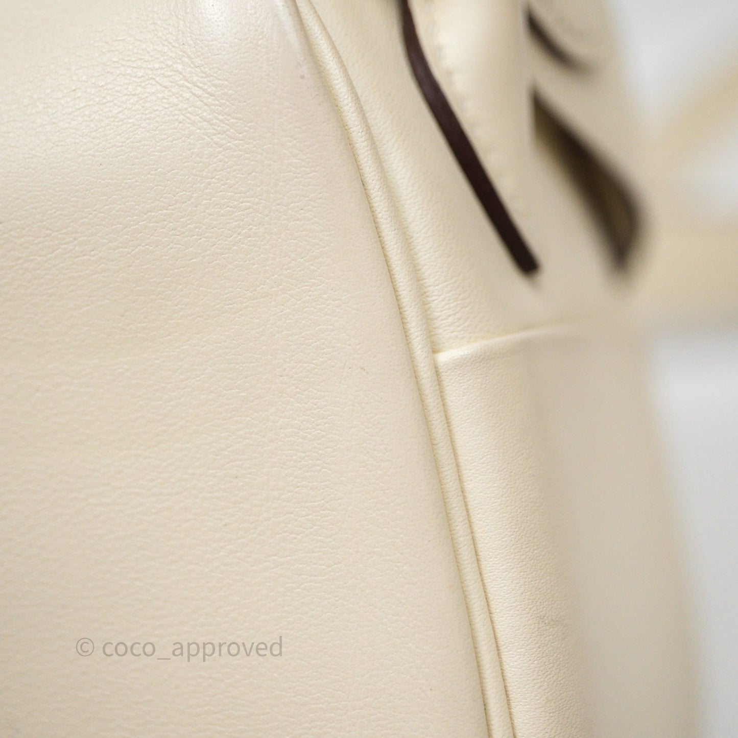 Hermes Mini Lindy Veau Swift Nata I2/ Sesame 2S Palladium Hardware