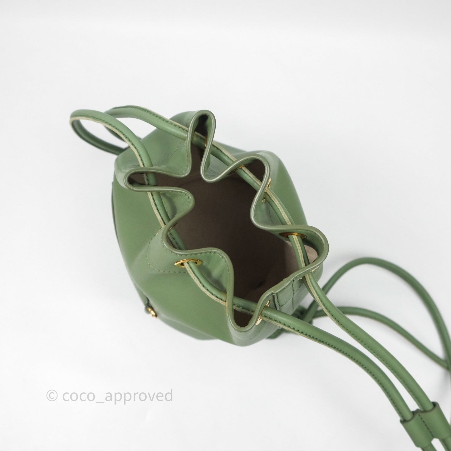 Loewe Sailor Backpack Green Gold Hardware