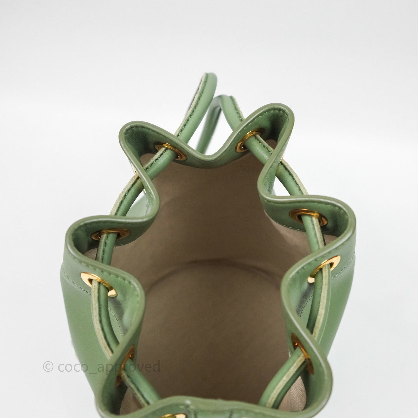 Loewe Sailor Backpack Green Gold Hardware