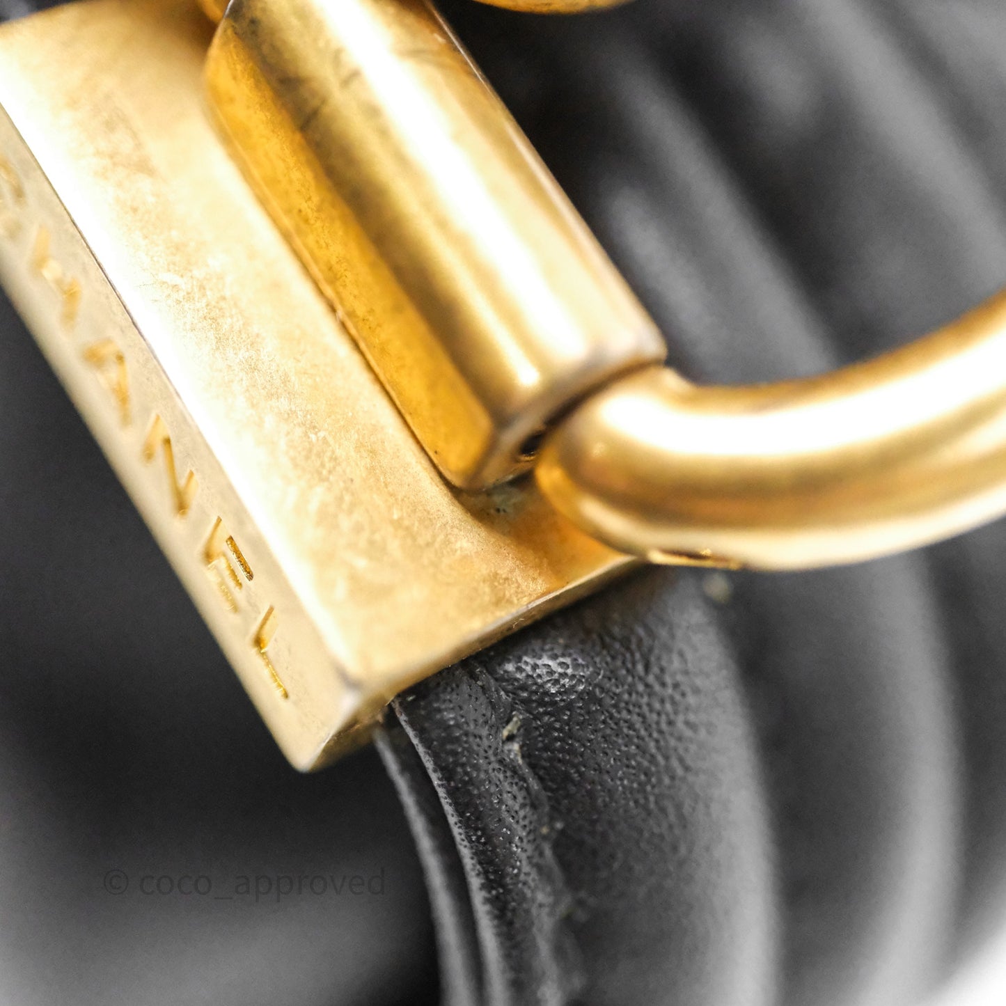 Chanel Medium Boy Quilted Black Calfskin Aged Gold Hardware
