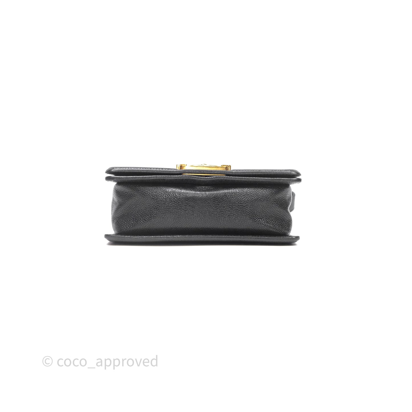 Chanel Small Boy Black Caviar Gold Hardware