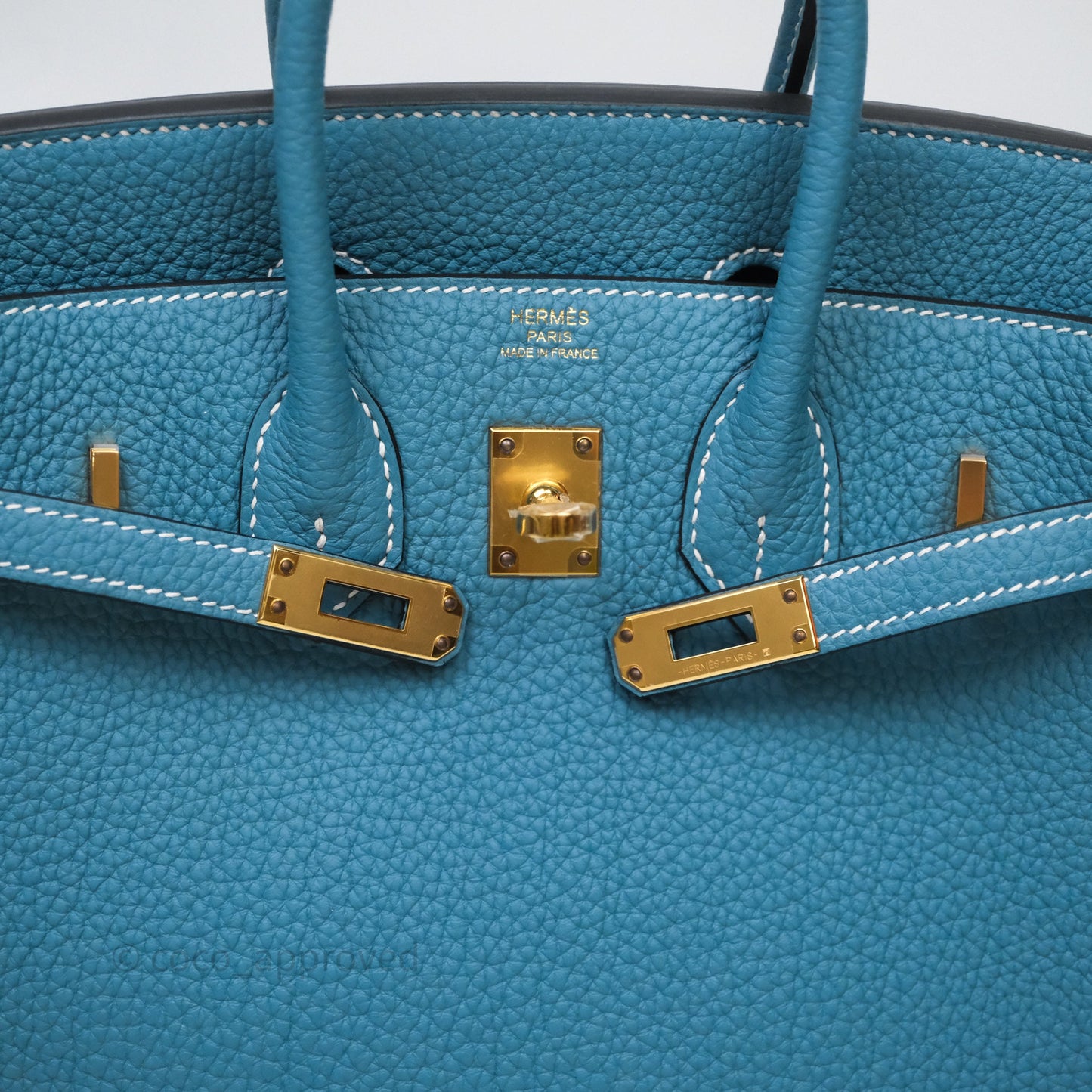 Hermès Birkin 25 Blue Jeans 75 Togo Gold Hardware