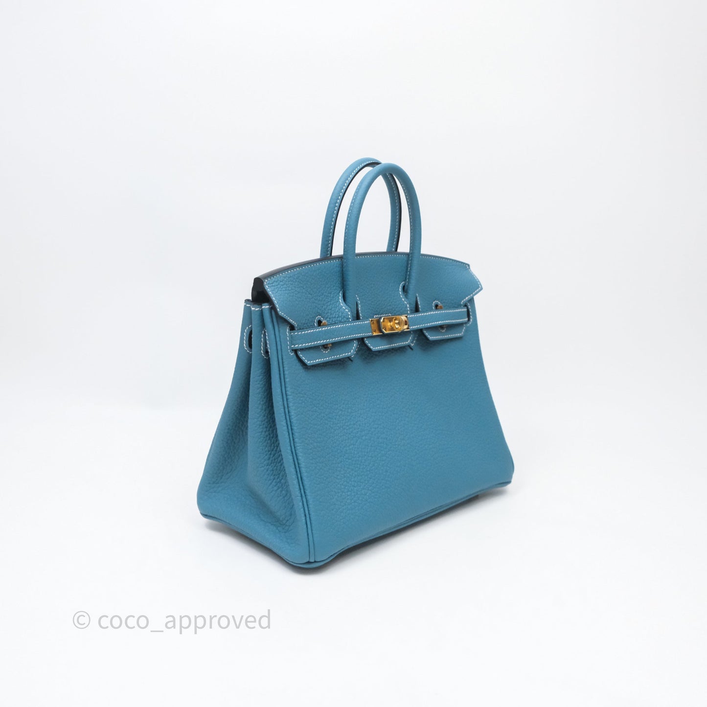 Hermès Birkin 25 Blue Jeans 75 Togo Gold Hardware