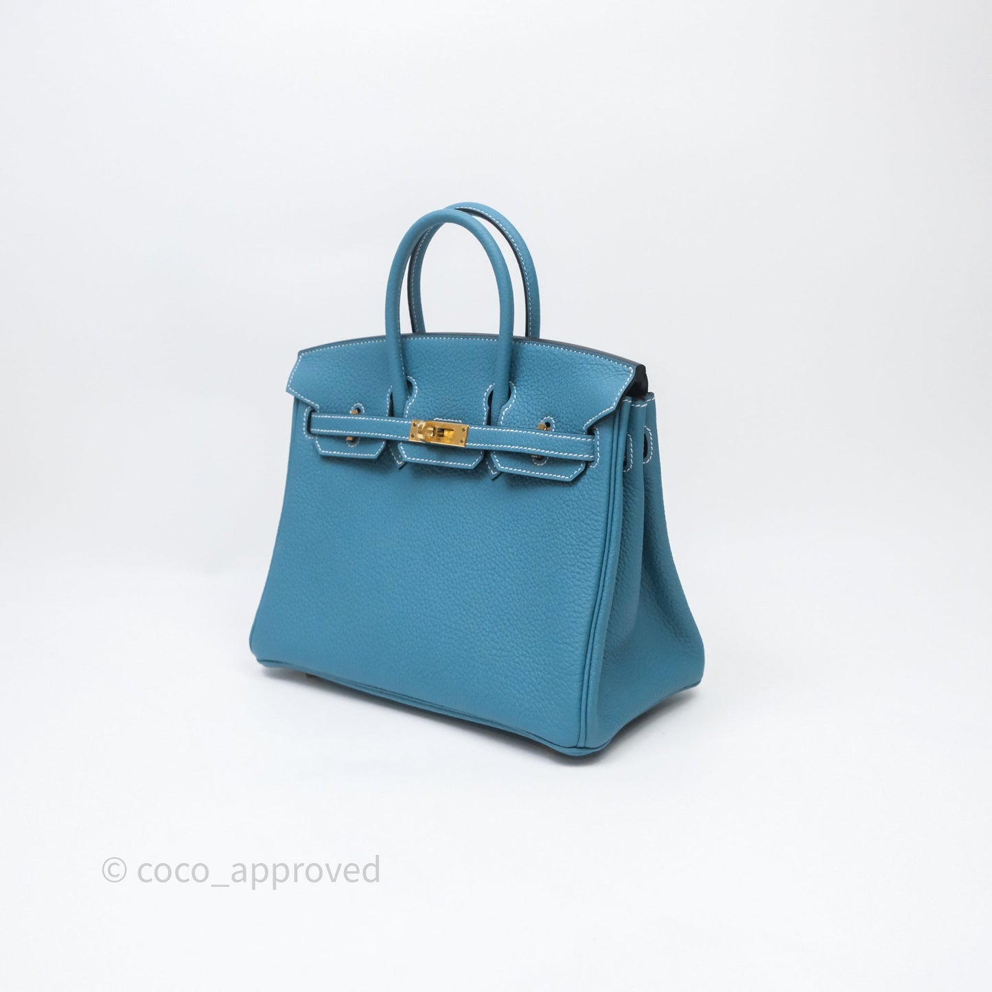Hermès Birkin 25 Blue Jeans 75 Togo Gold Hardware