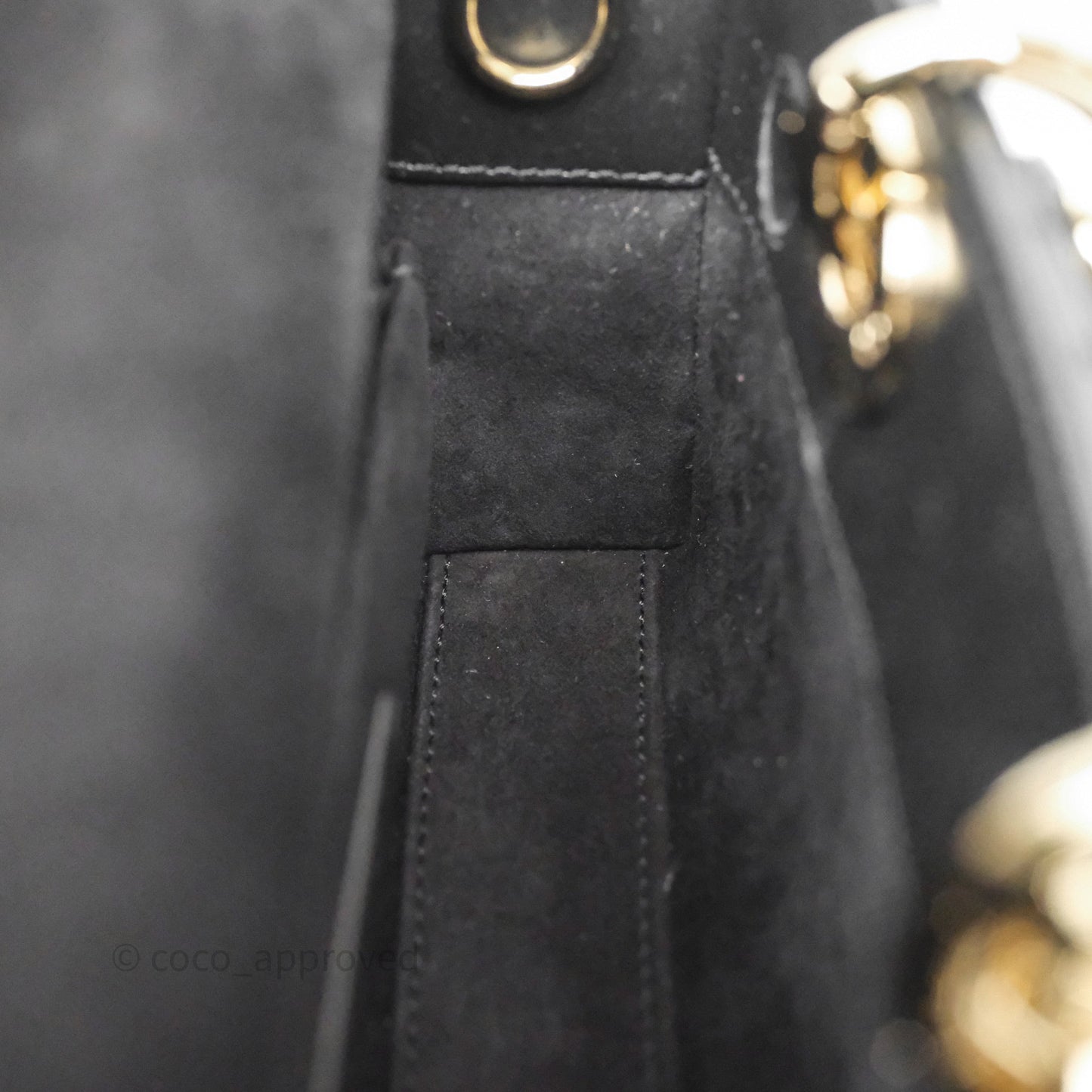 Christian Dior Mini Lady D-Joy Bag Black Cannage Lambskin Gold Hardware