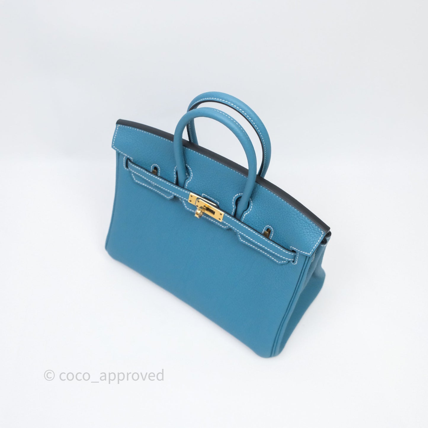 Hermès Birkin 25 Blue Jeans 75 Togo Gold Hardware