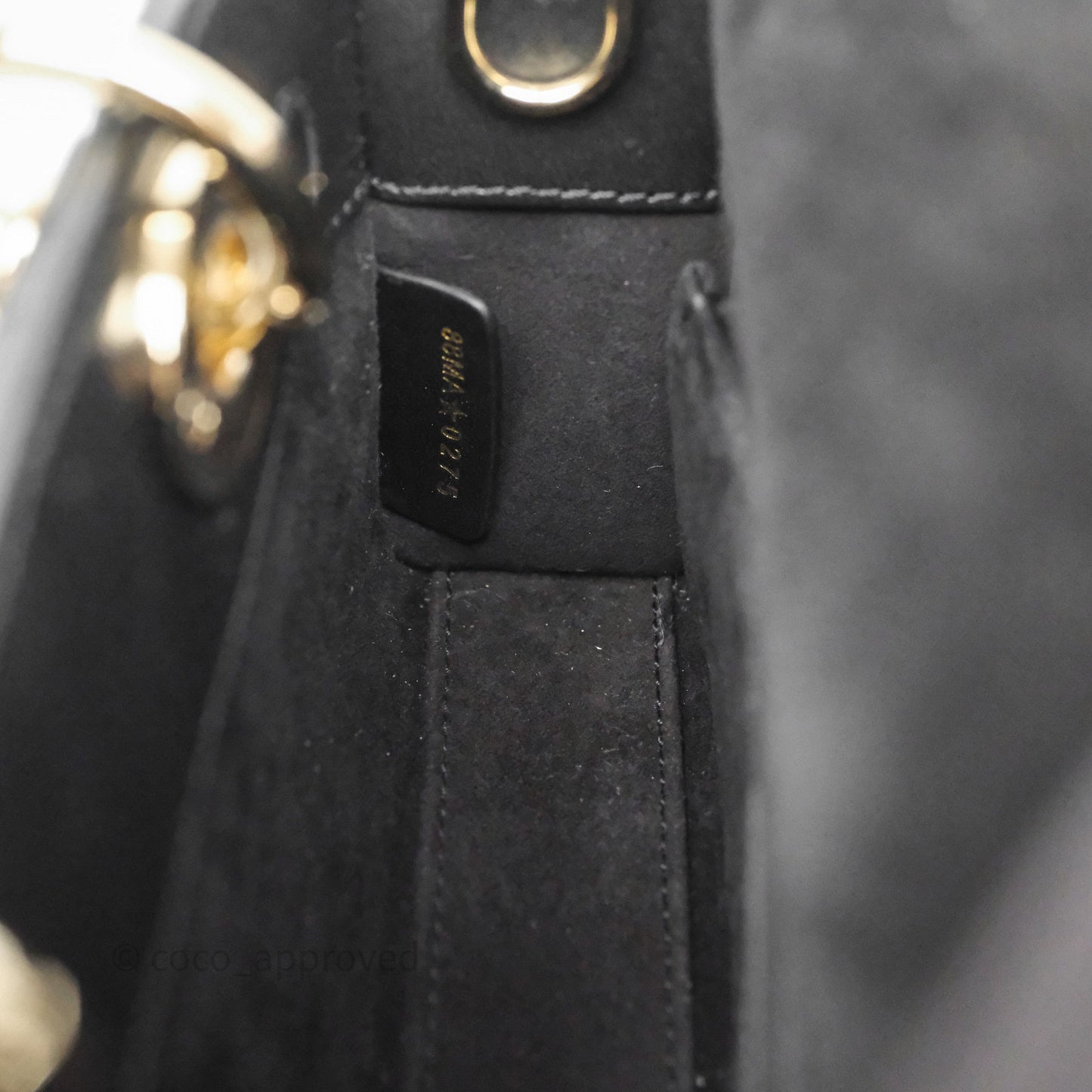 Christian Dior Mini Lady D-Joy Bag Black Cannage Lambskin Gold Hardware