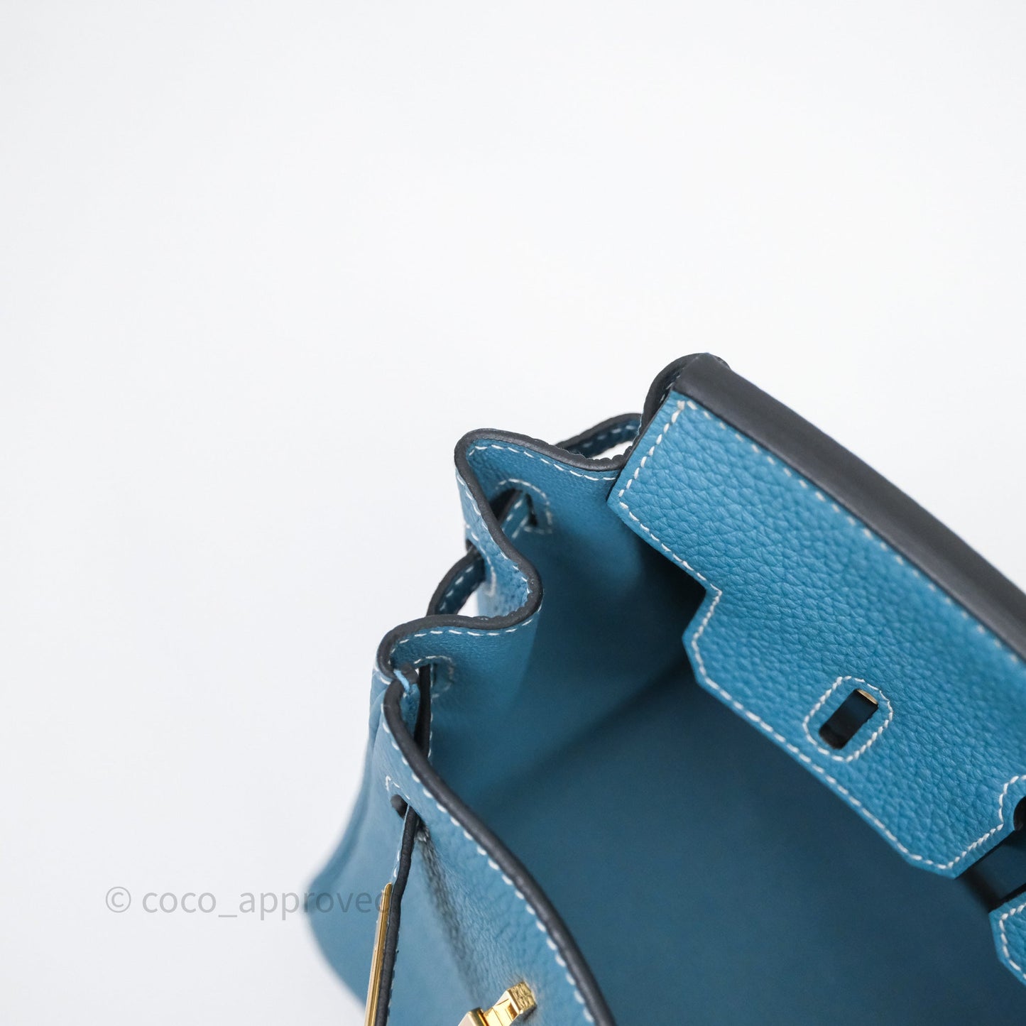 Hermès Birkin 25 Blue Jeans 75 Togo Gold Hardware