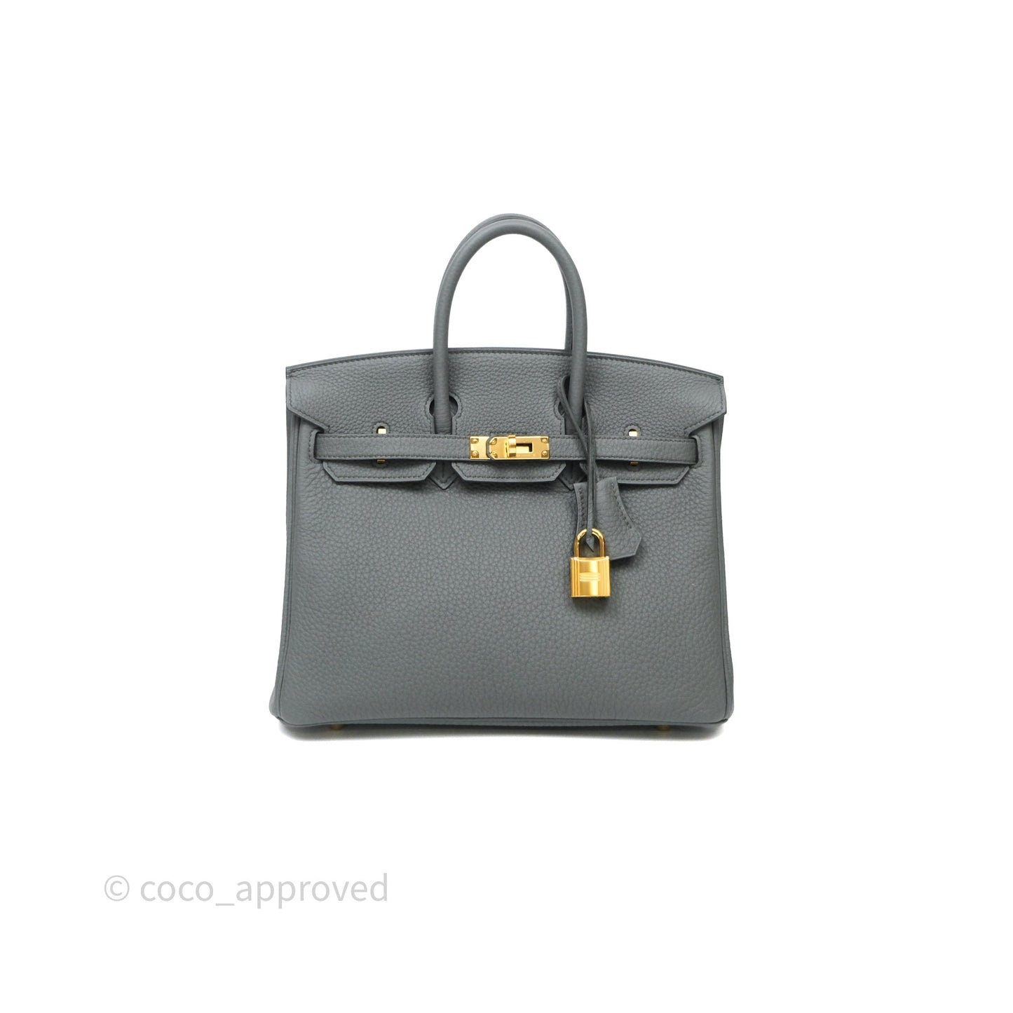 Hermès Birkin 25 Vert Amande 63 Togo Gold Hardware