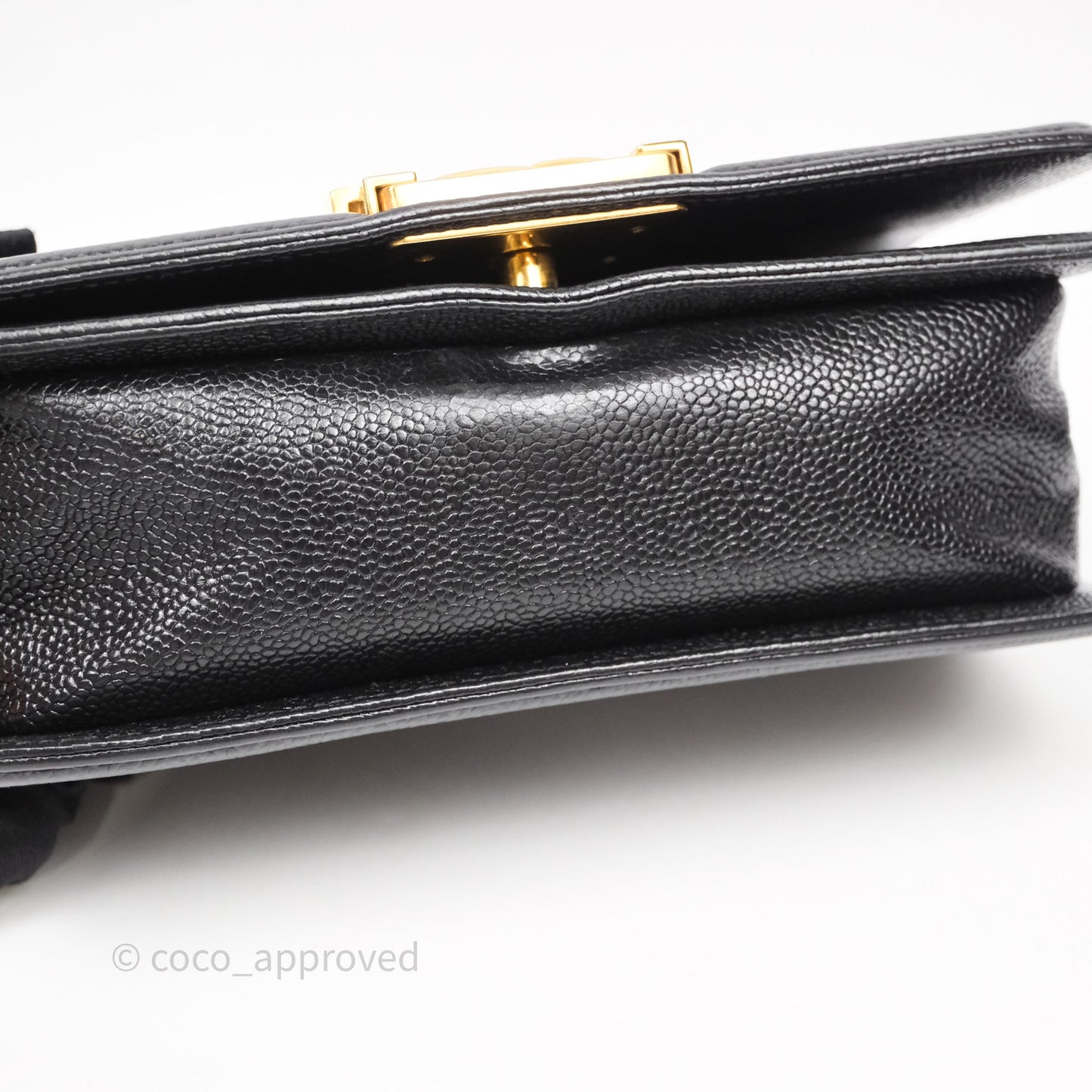 Chanel Small Boy Black Caviar Gold Hardware