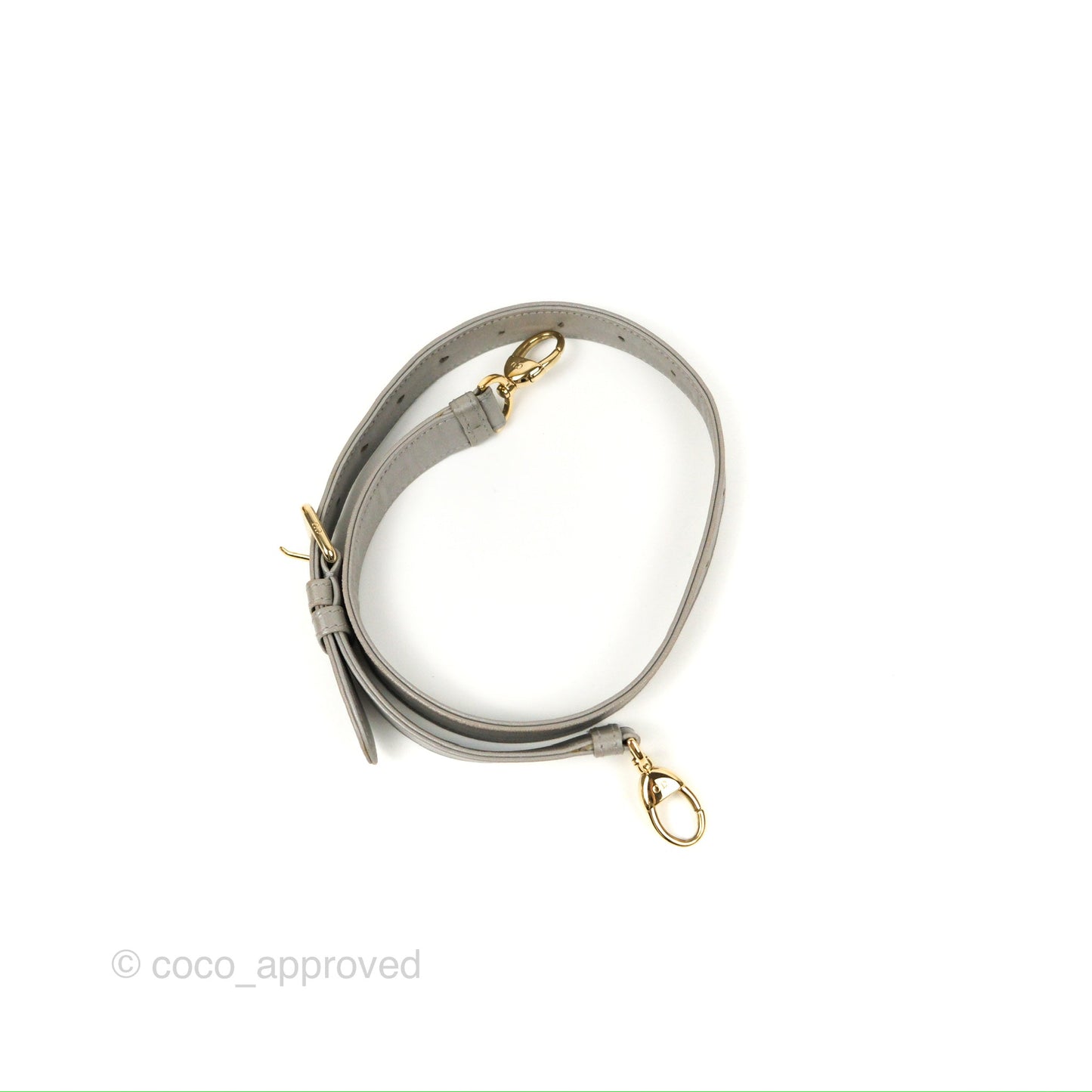 Christian Dior Medium Lady Dior Grey Lambskin Gold Hardware Fox Charm
