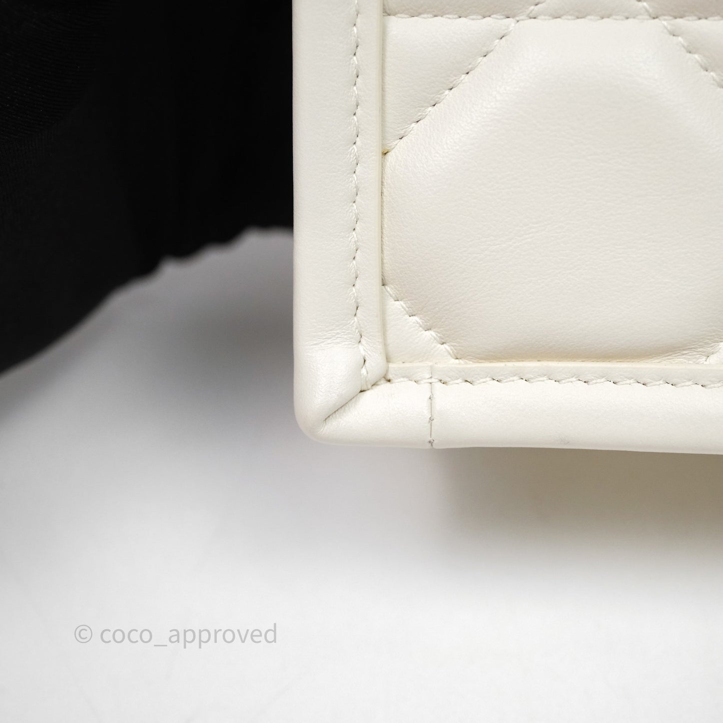 Christian Dior Mini Dior Book Tote Latte Macrocannage Calfskin Gold Hardware