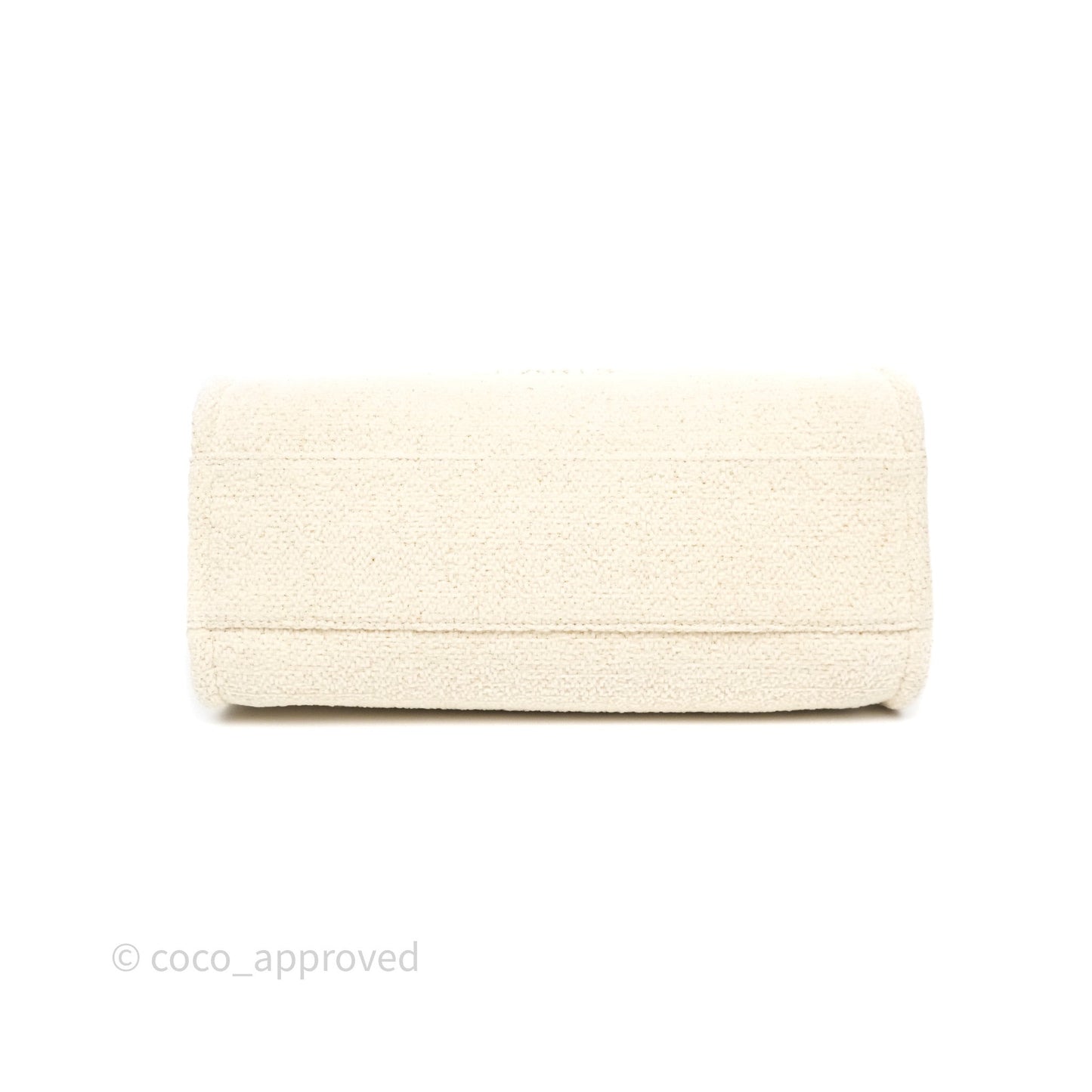 Chanel Medium Deauville Tote Ivory Lurex Boucle 19A