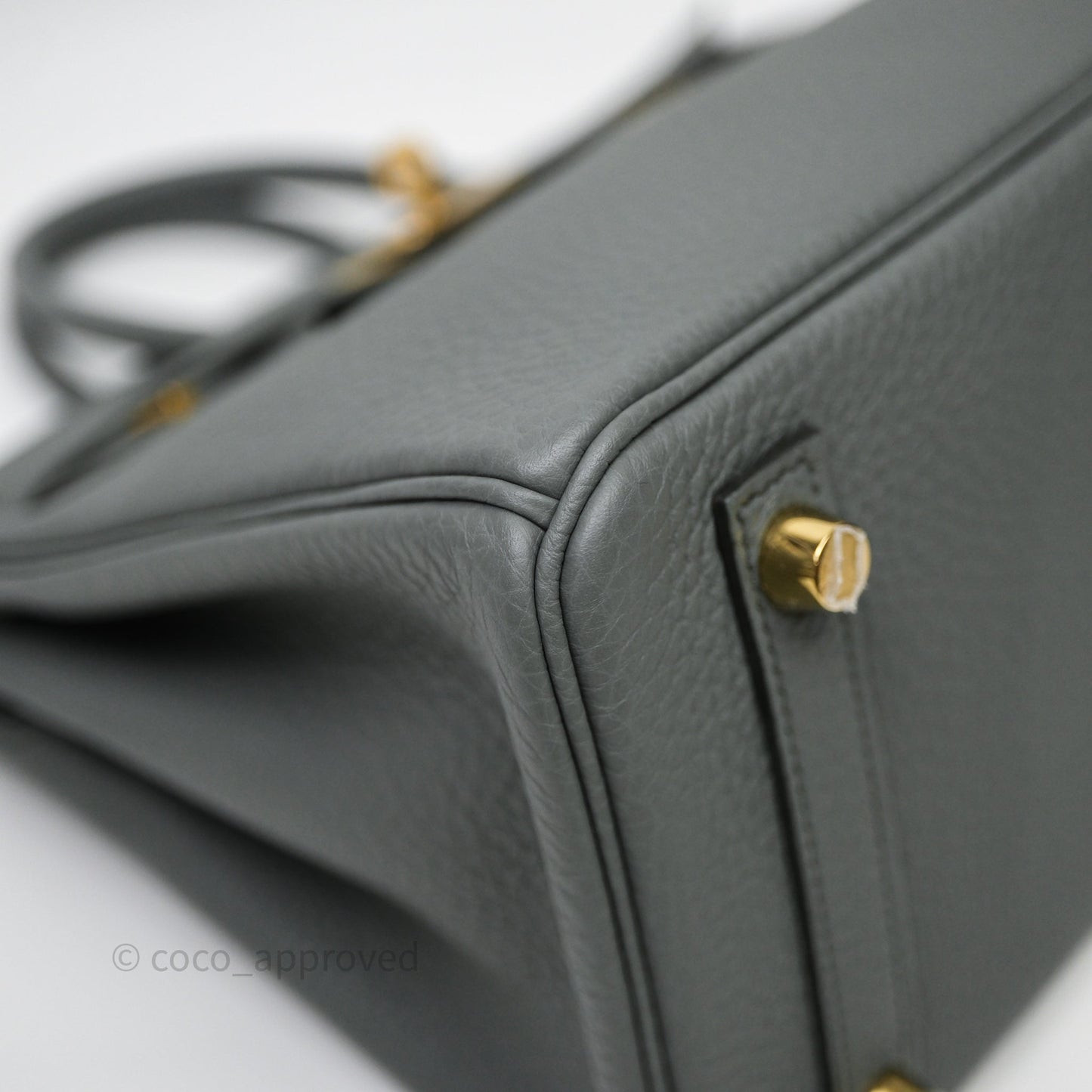 Hermès Birkin 25 Vert Amande 63 Togo Gold Hardware