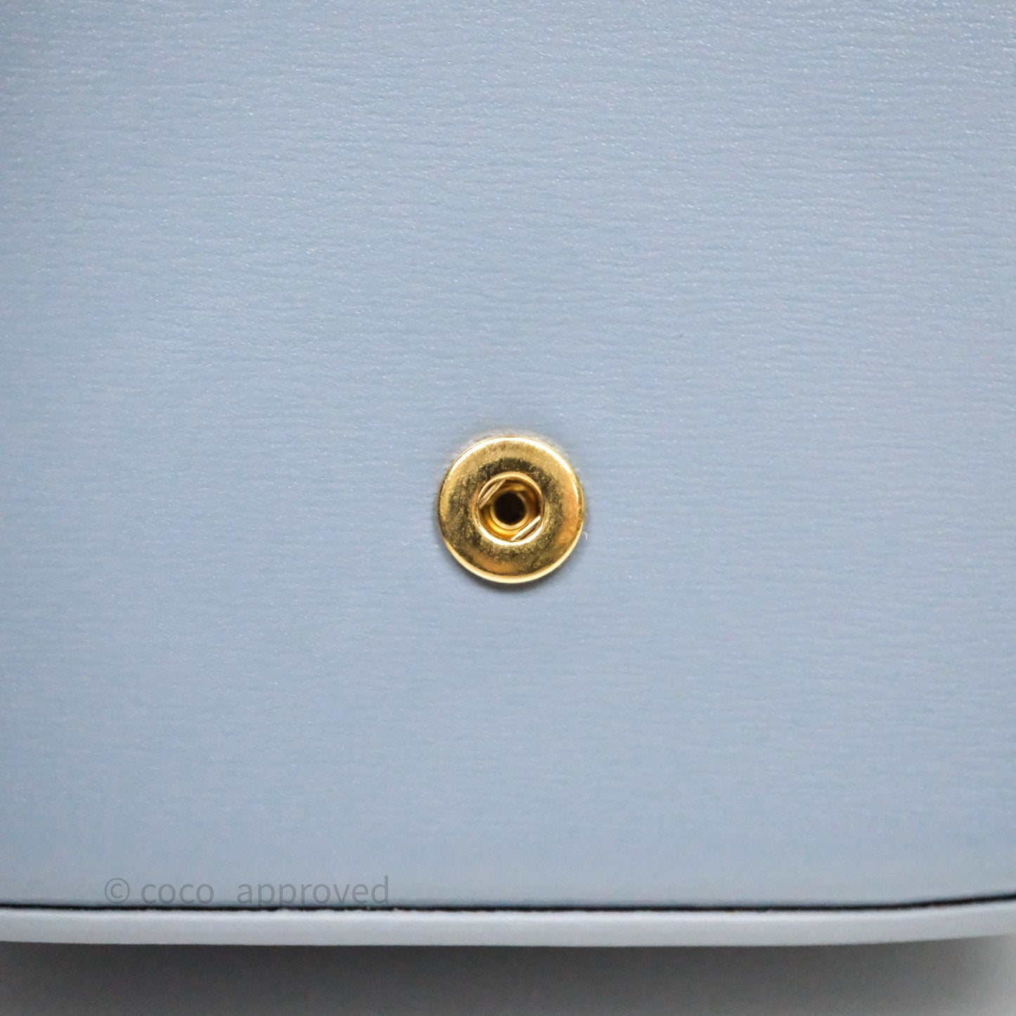 Celine Mini Triomphe Shiny Calfskin Blue Grey