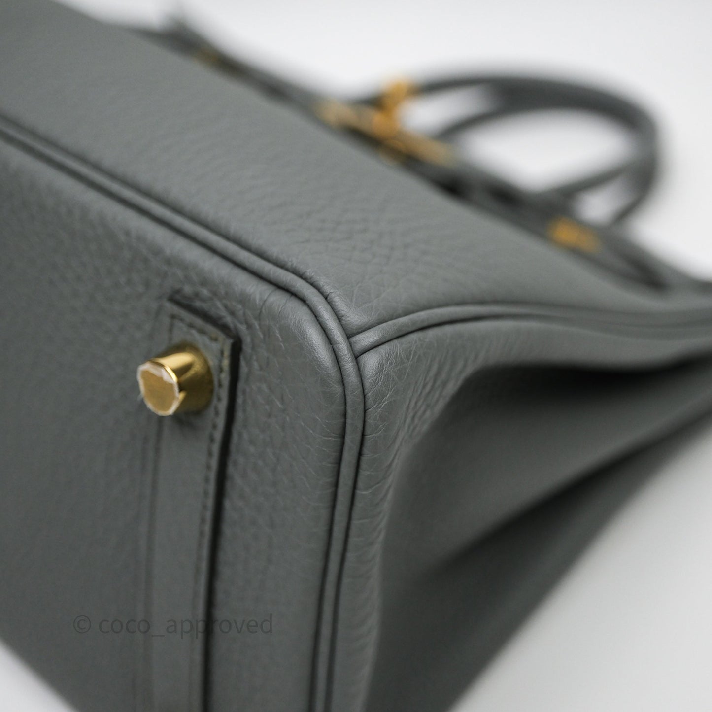 Hermès Birkin 25 Vert Amande 63 Togo Gold Hardware