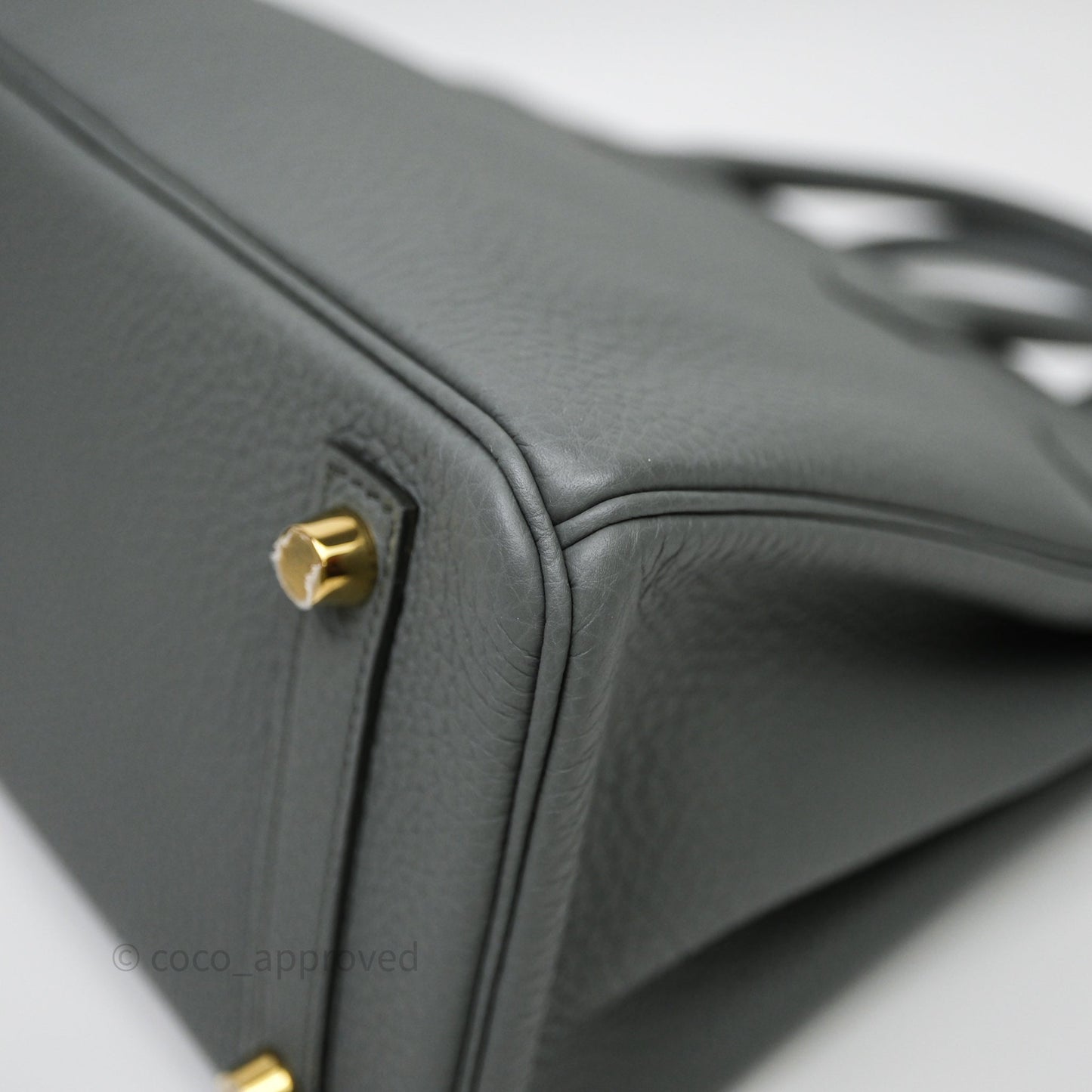 Hermès Birkin 25 Vert Amande 63 Togo Gold Hardware