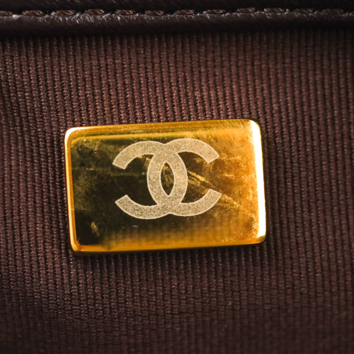 Chanel Flap Bag with Adjustable Strap Dark Brown Lambskin Aged Gold Hardware 22K