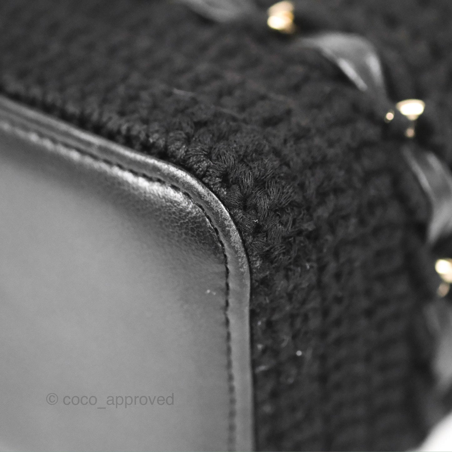 Chanel Vanity with Chain Crochet Black Lambskin Gold Hardware