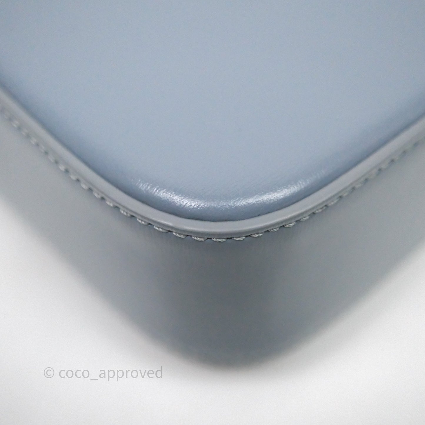Celine Mini Triomphe Shiny Calfskin Blue Grey