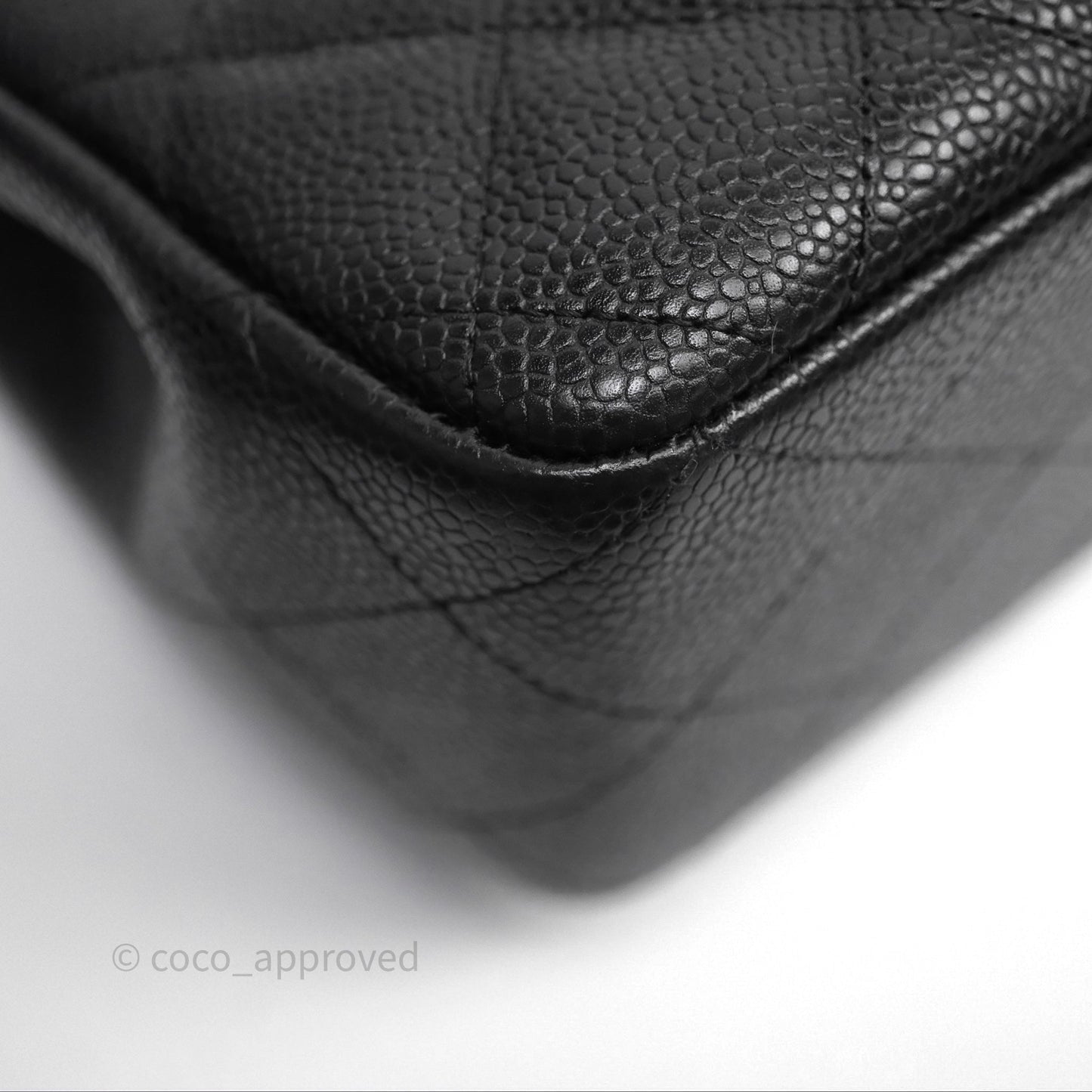 Chanel Jumbo Single Flap Black Caviar Gold Hardware⁣⁣