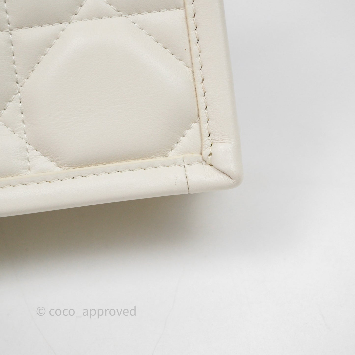 Christian Dior Mini Dior Book Tote Latte Macrocannage Calfskin Gold Hardware
