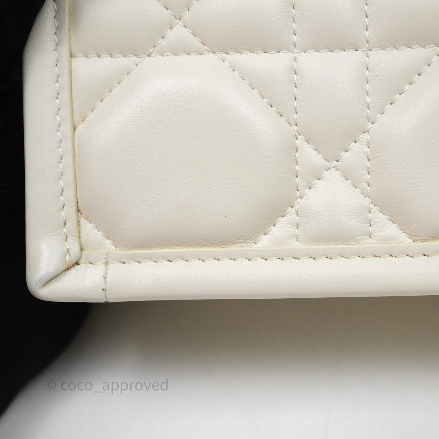 Christian Dior Mini Dior Book Tote Latte Macrocannage Calfskin Gold Hardware