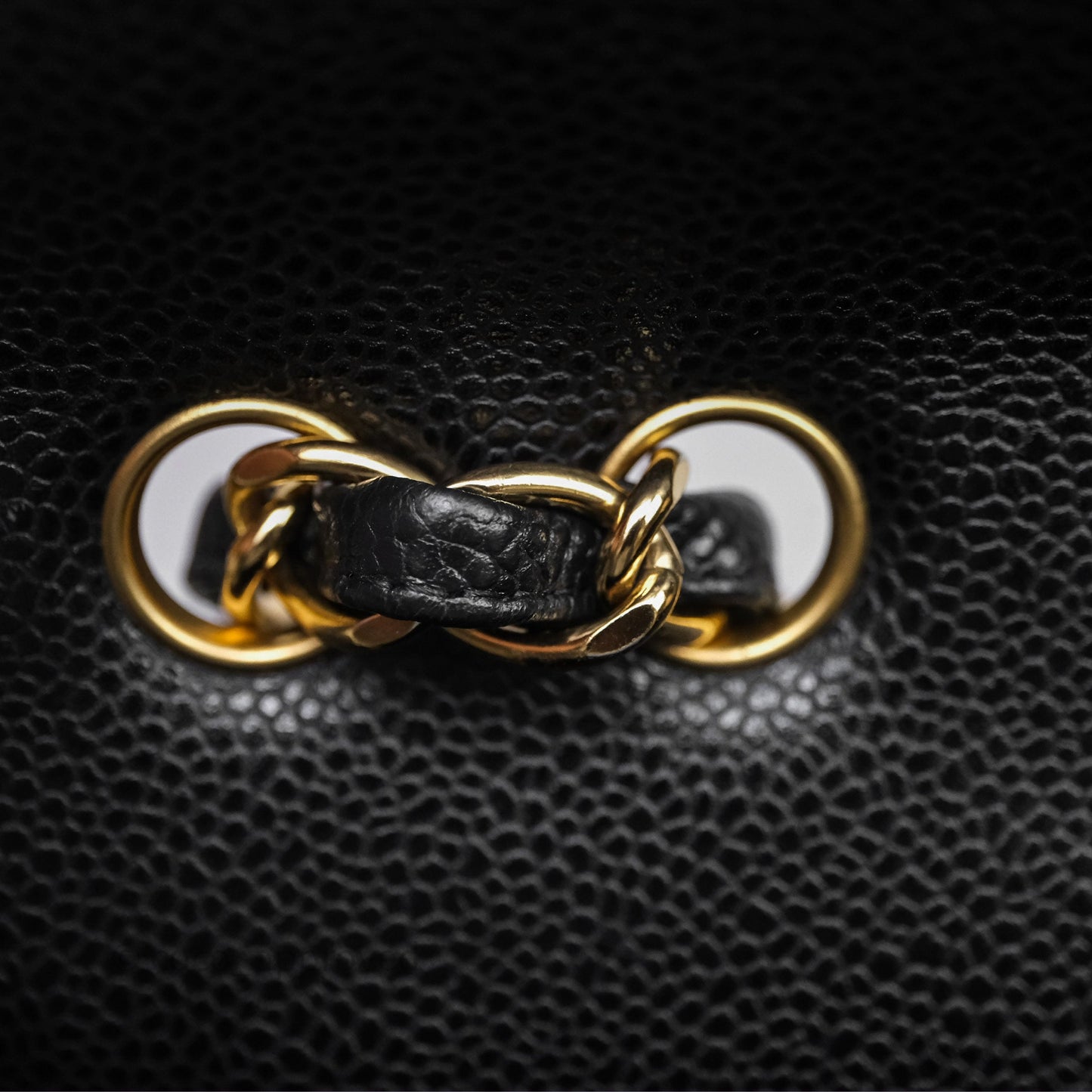 Chanel Jumbo Single Flap Black Caviar Gold Hardware⁣⁣
