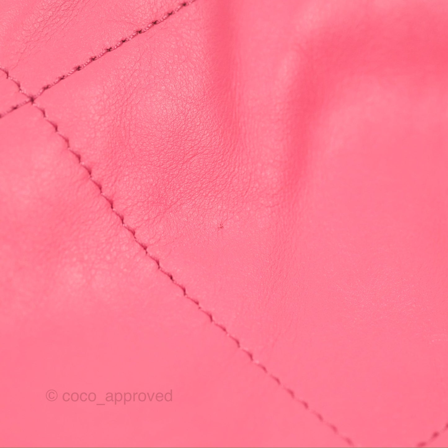 Chanel 22 Small Pink Shiny Calfskin Aged Gold Hardware