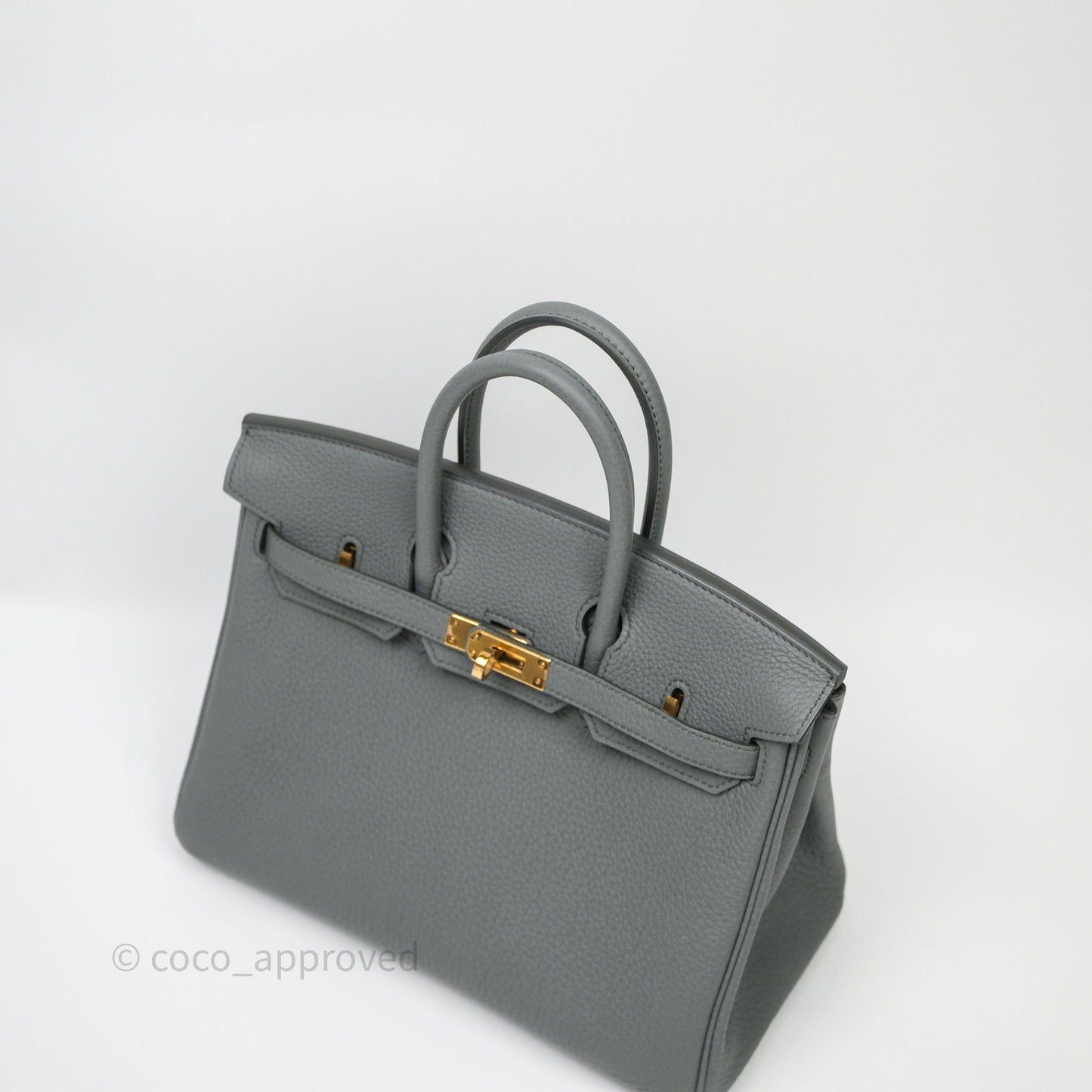 Hermès Birkin 25 Vert Amande 63 Togo Gold Hardware