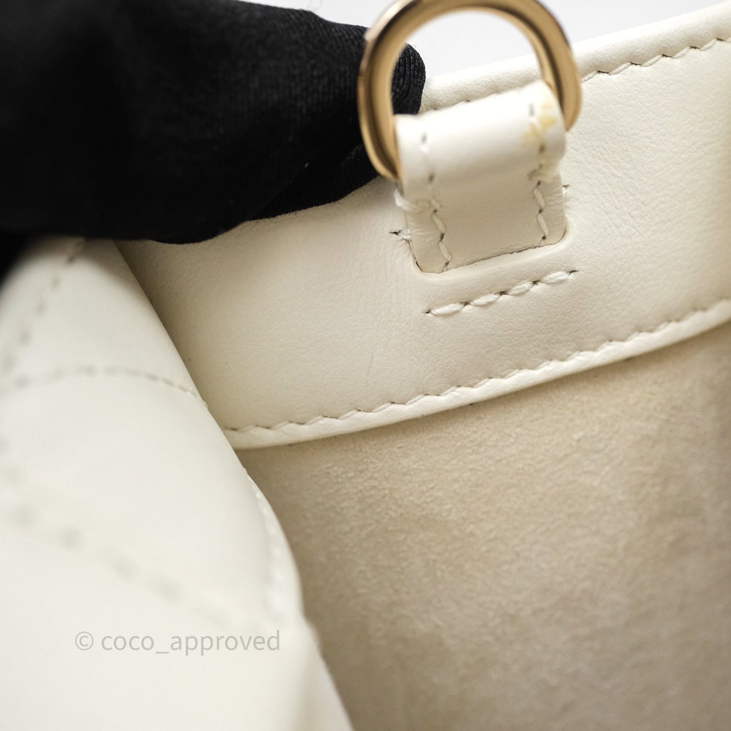 Christian Dior Mini Dior Book Tote Latte Macrocannage Calfskin Gold Hardware